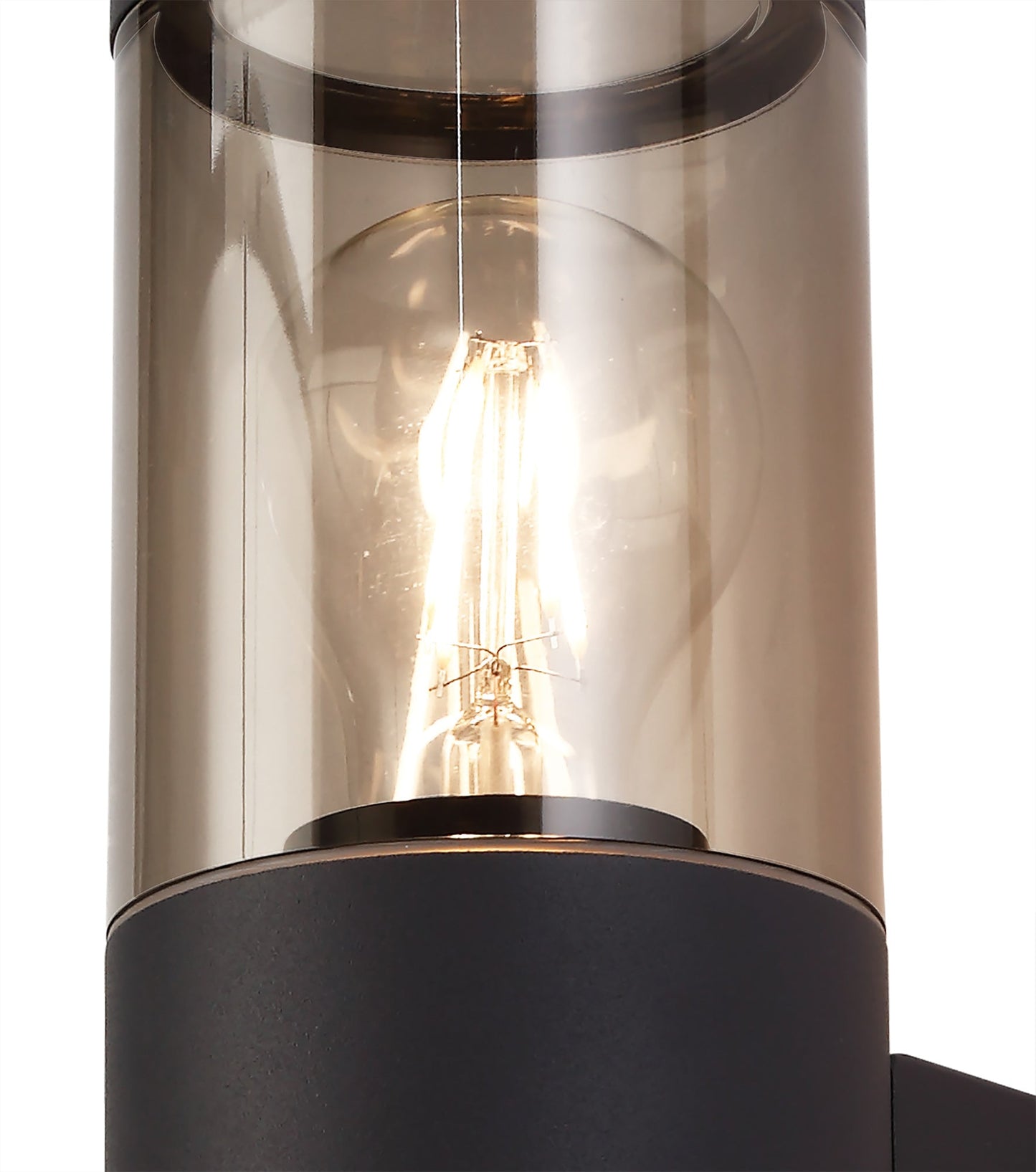 Paddock Wall Lamp 2 x E27, IP54, Anthracite and Smoked, 2yrs Warranty