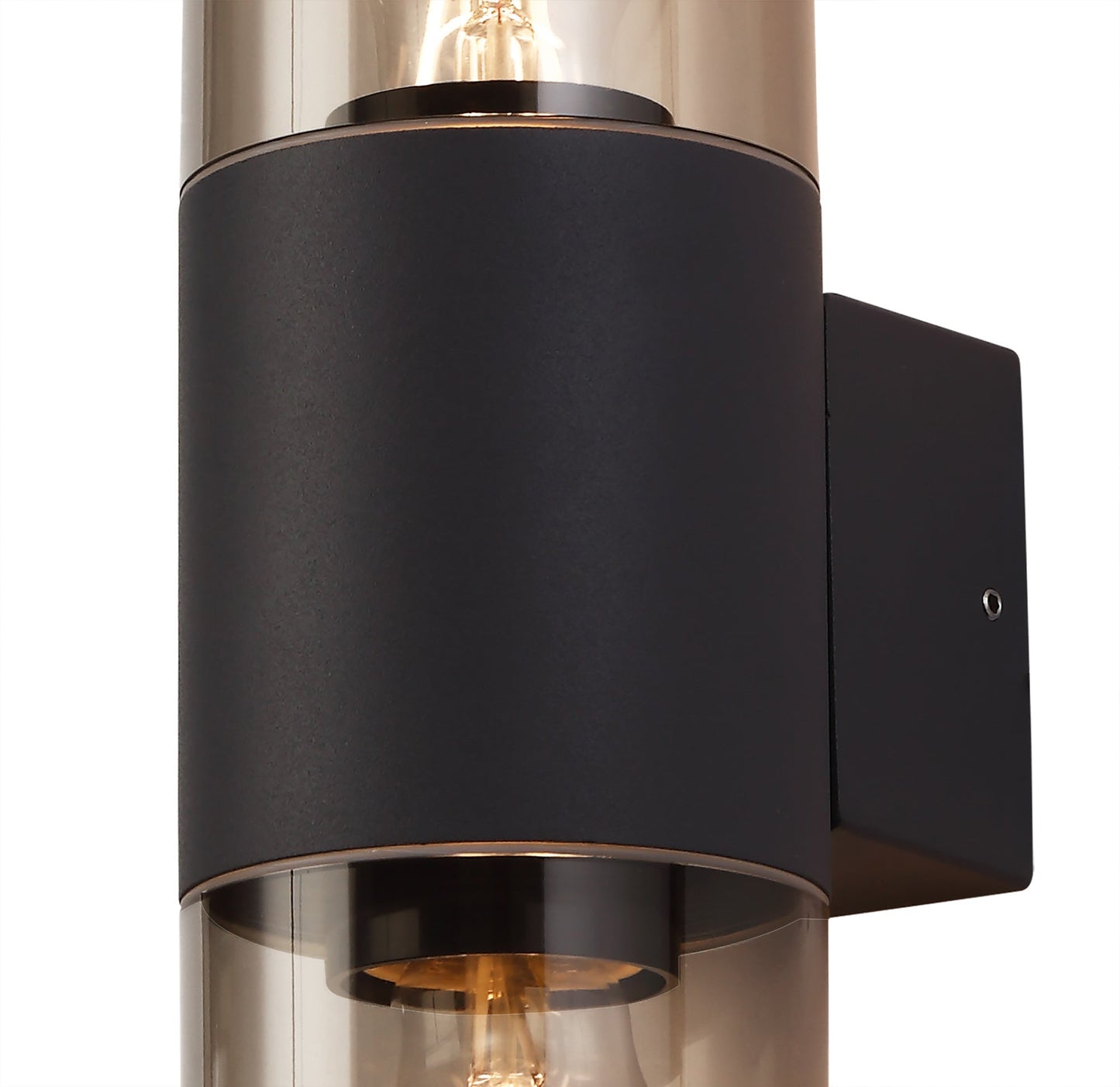 Paddock Wall Lamp 2 x E27, IP54, Anthracite and Smoked, 2yrs Warranty