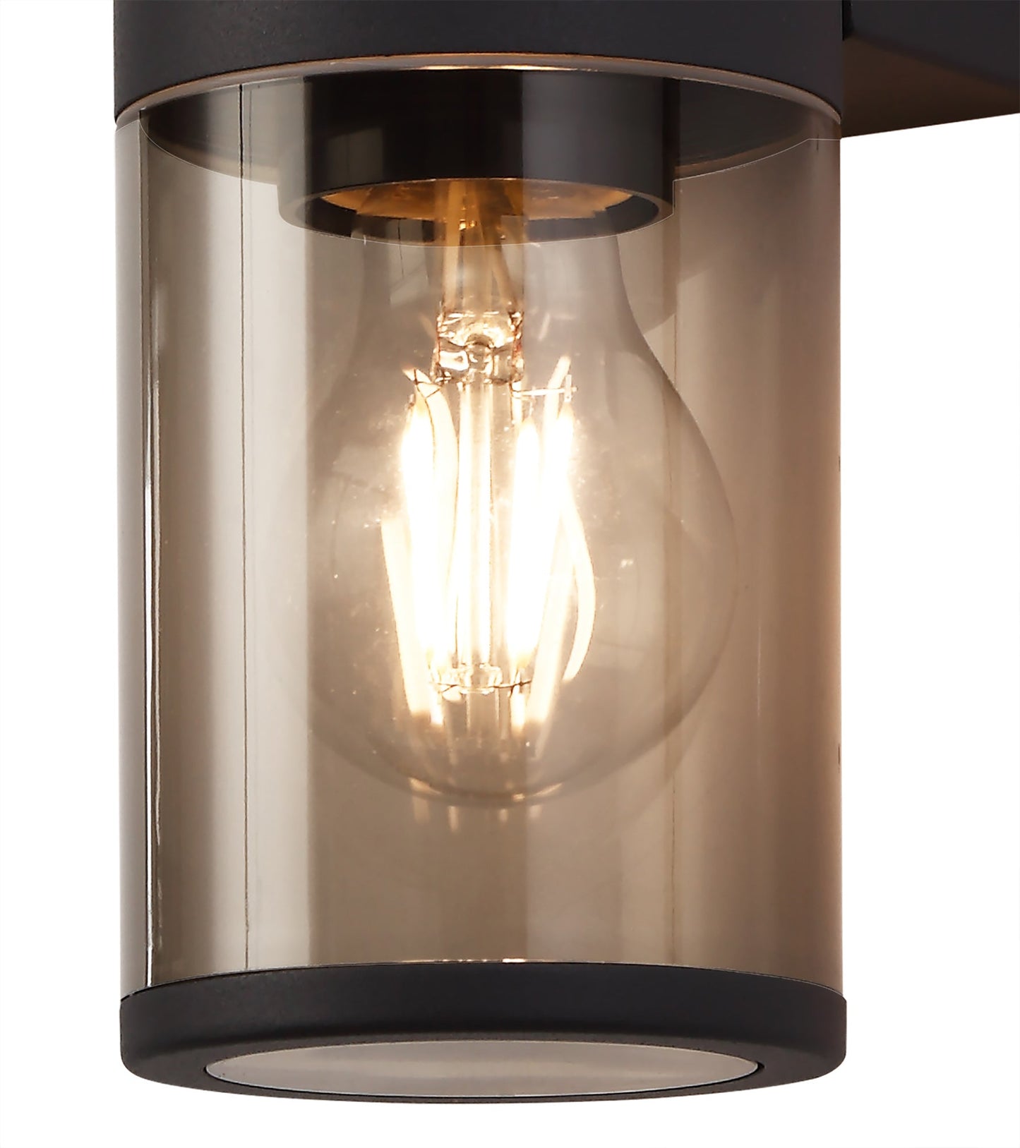 Paddock Wall Lamp 2 x E27, IP54, Anthracite and Smoked, 2yrs Warranty