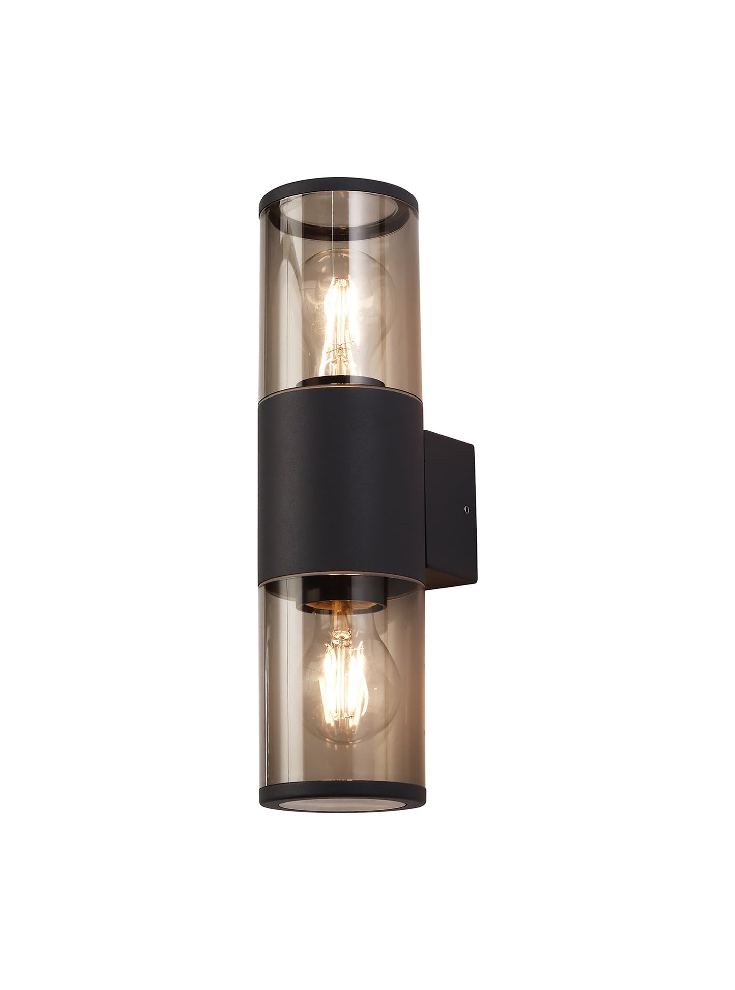 Paddock Wall Lamp 2 x E27, IP54, Anthracite and Smoked, 2yrs Warranty