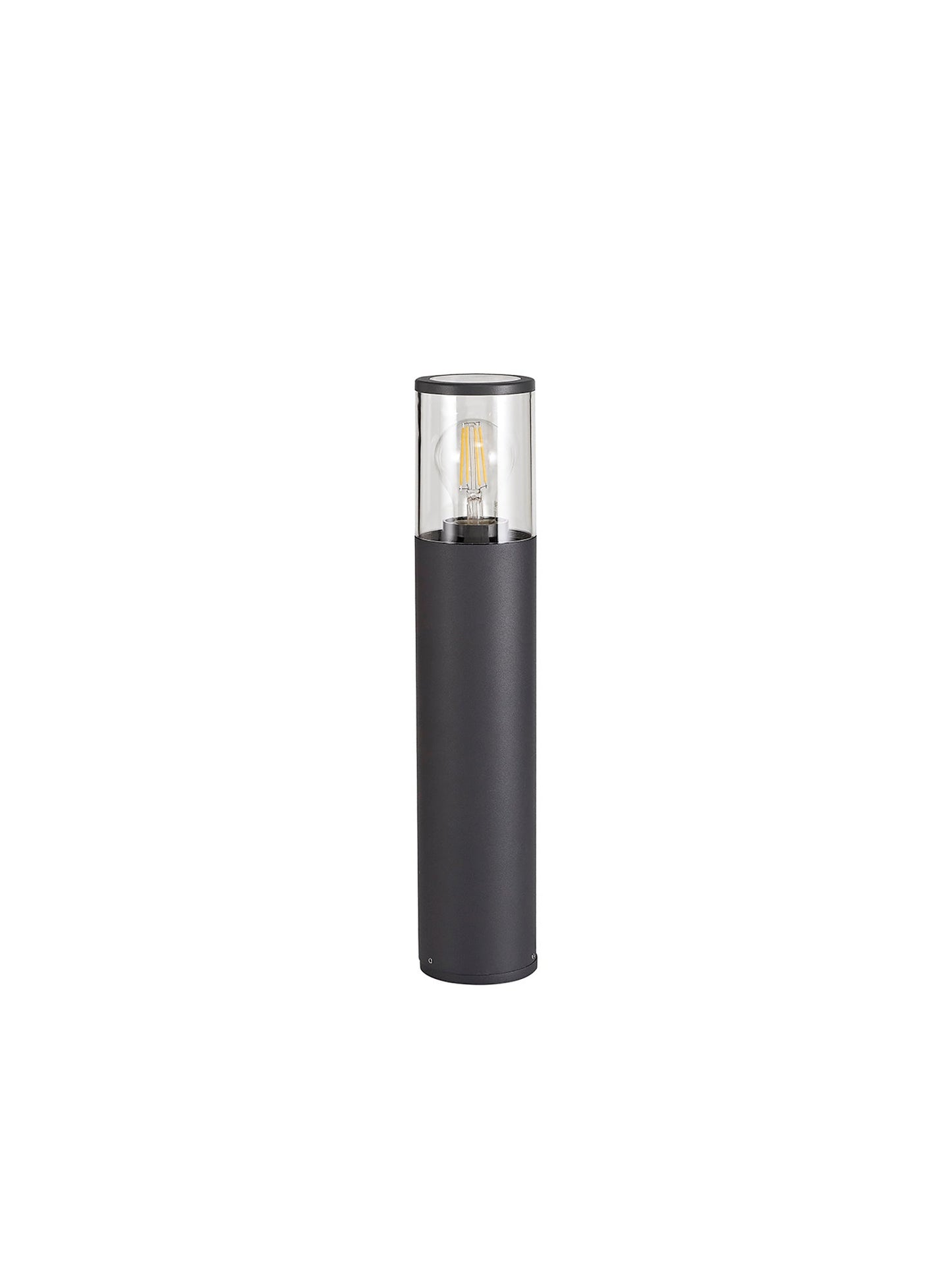 Paddock 45cm Post Lamp 1 x E27, IP54, Anthracite and Clear, 2yrs Warranty