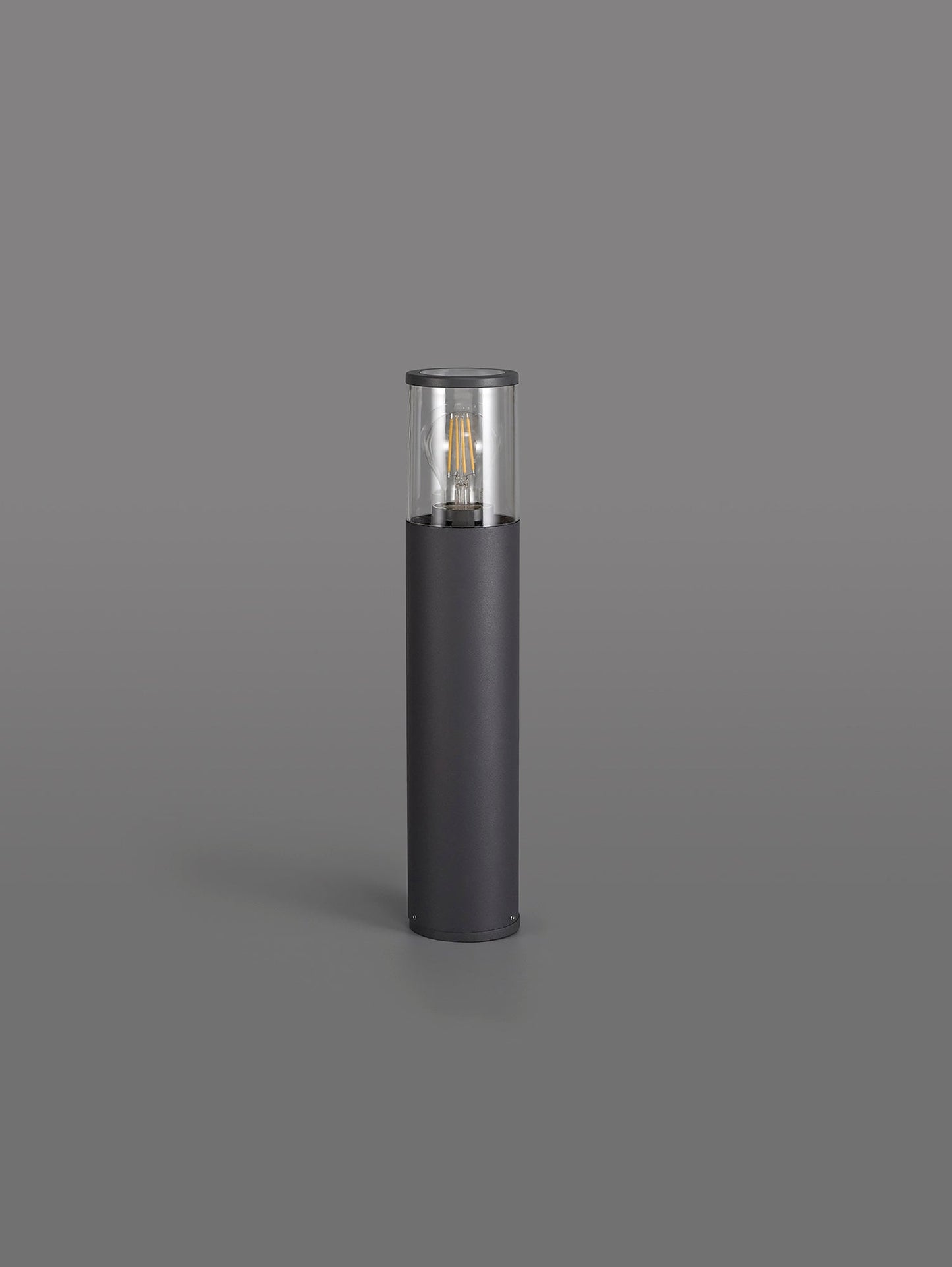 Paddock 45cm Post Lamp 1 x E27, IP54, Anthracite and Clear, 2yrs Warranty
