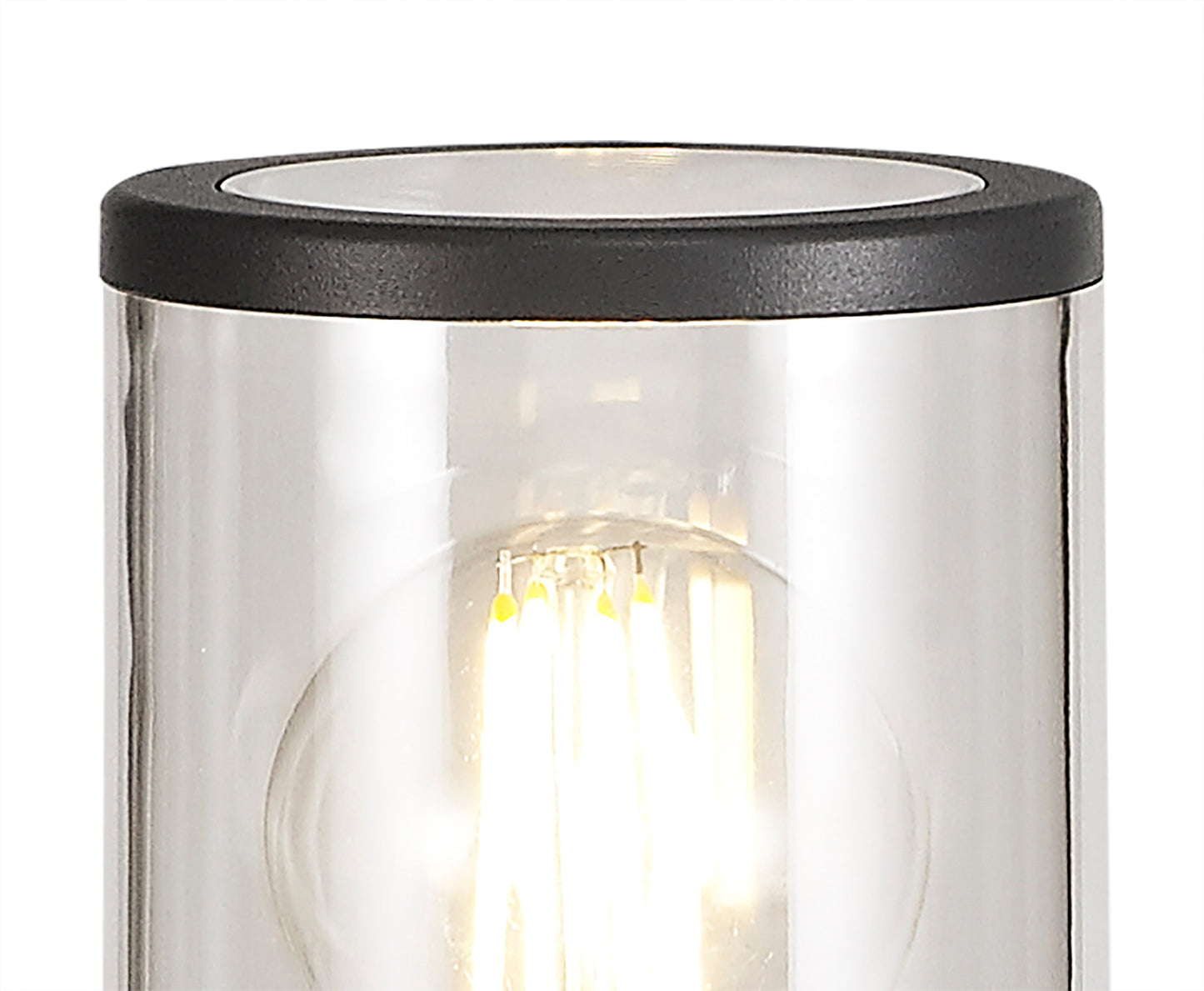 Paddock 45cm Post Lamp 1 x E27, IP54, Anthracite and Clear, 2yrs Warranty