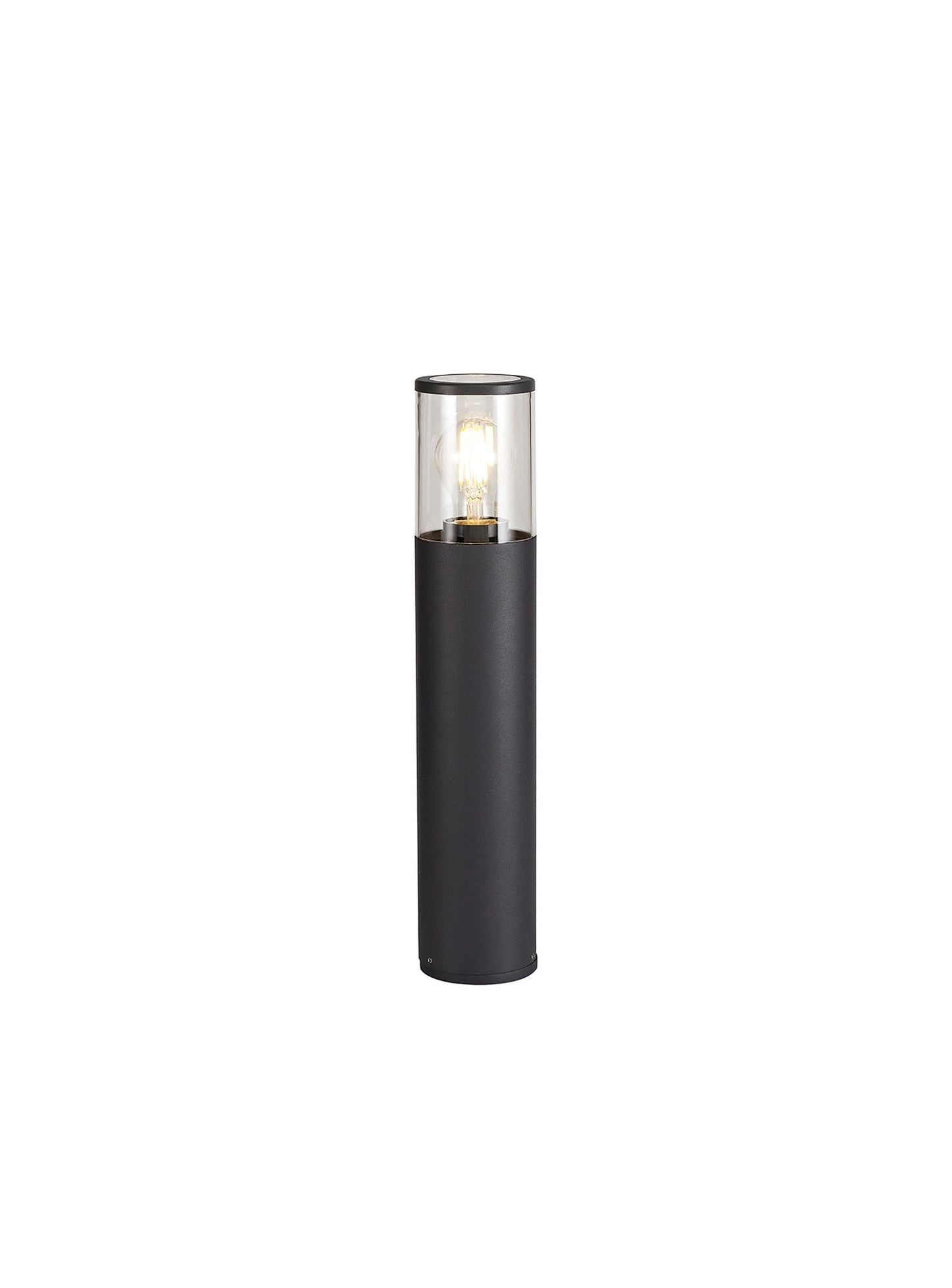 Paddock 45cm Post Lamp 1 x E27, IP54, Anthracite and Clear, 2yrs Warranty