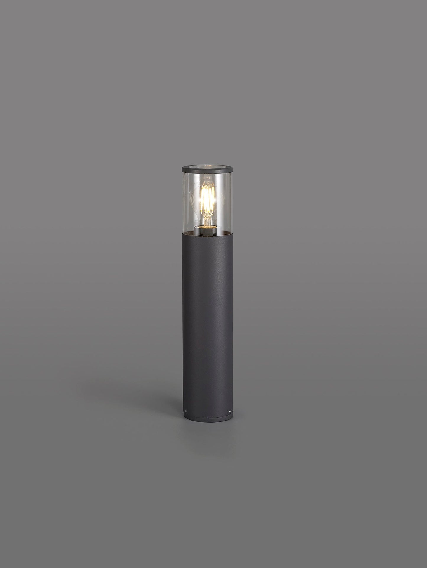 Paddock 45cm Post Lamp 1 x E27, IP54, Anthracite and Clear, 2yrs Warranty