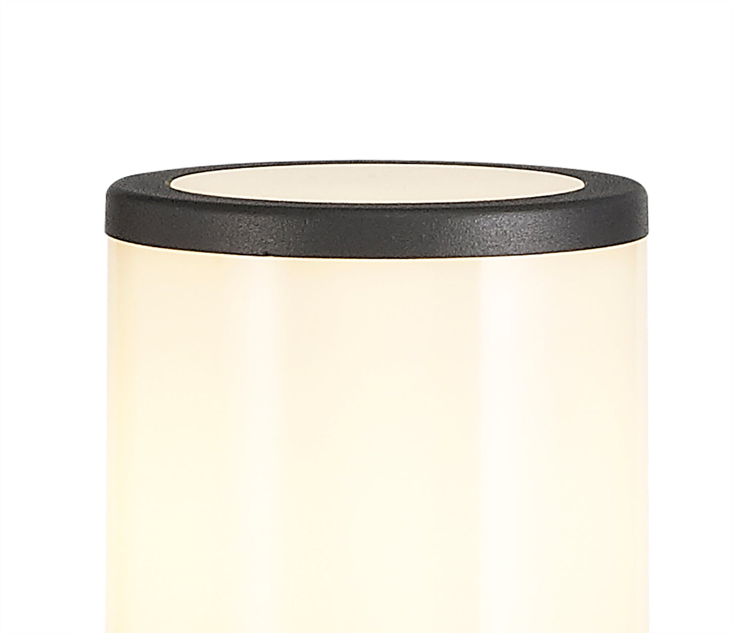 Paddock 45cm Post Lamp 1 x E27, IP54, Anthracite and Opal, 2yrs Warranty