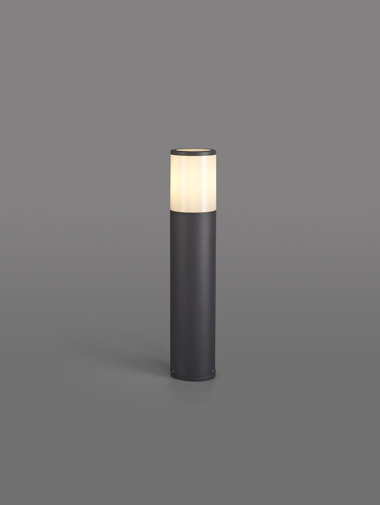 Paddock 45cm Post Lamp 1 x E27, IP54, Anthracite and Opal, 2yrs Warranty