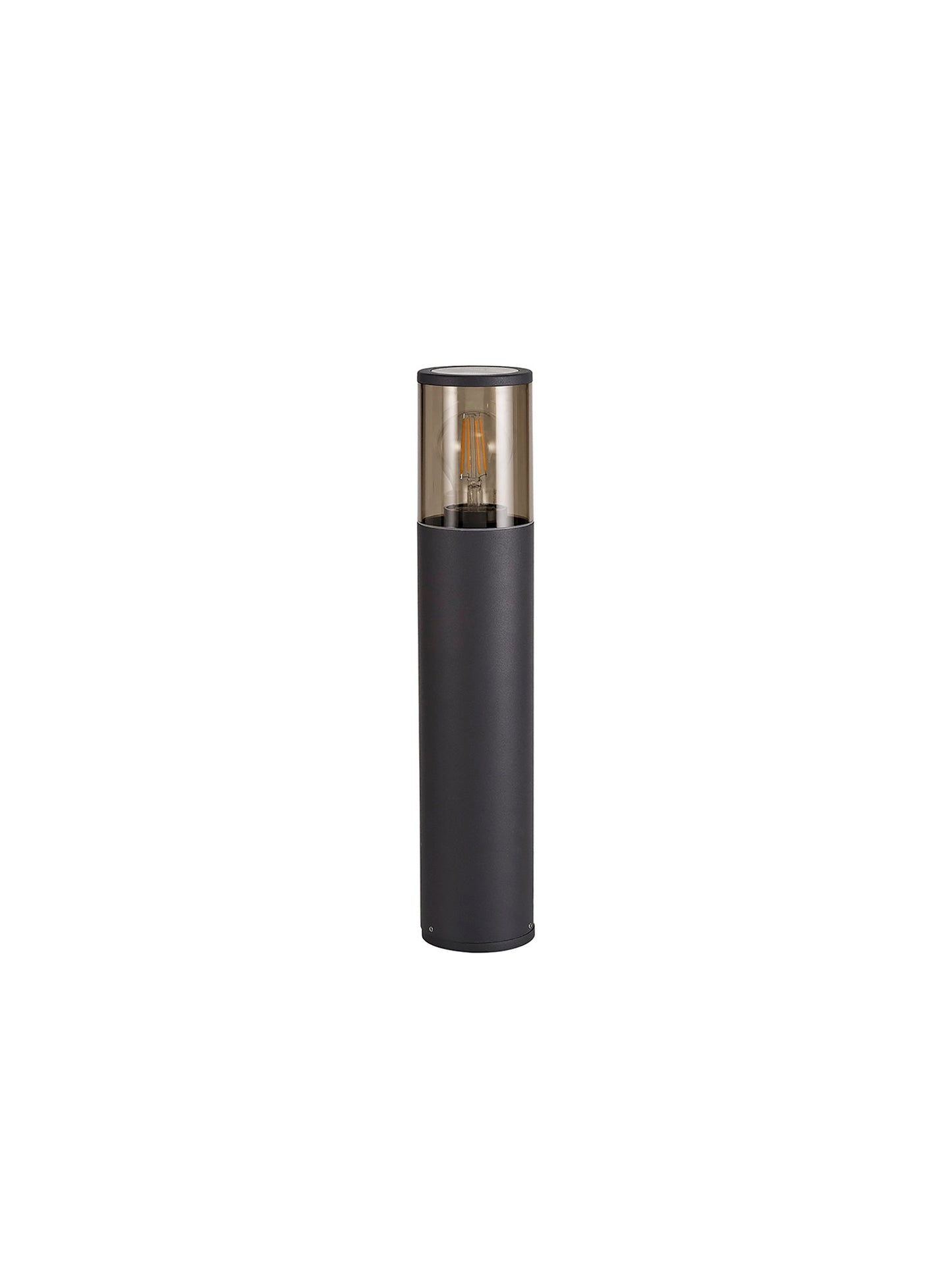 Paddock 45cm Post Lamp 1 x E27, IP54, Anthracite and Smoked, 2yrs Warranty