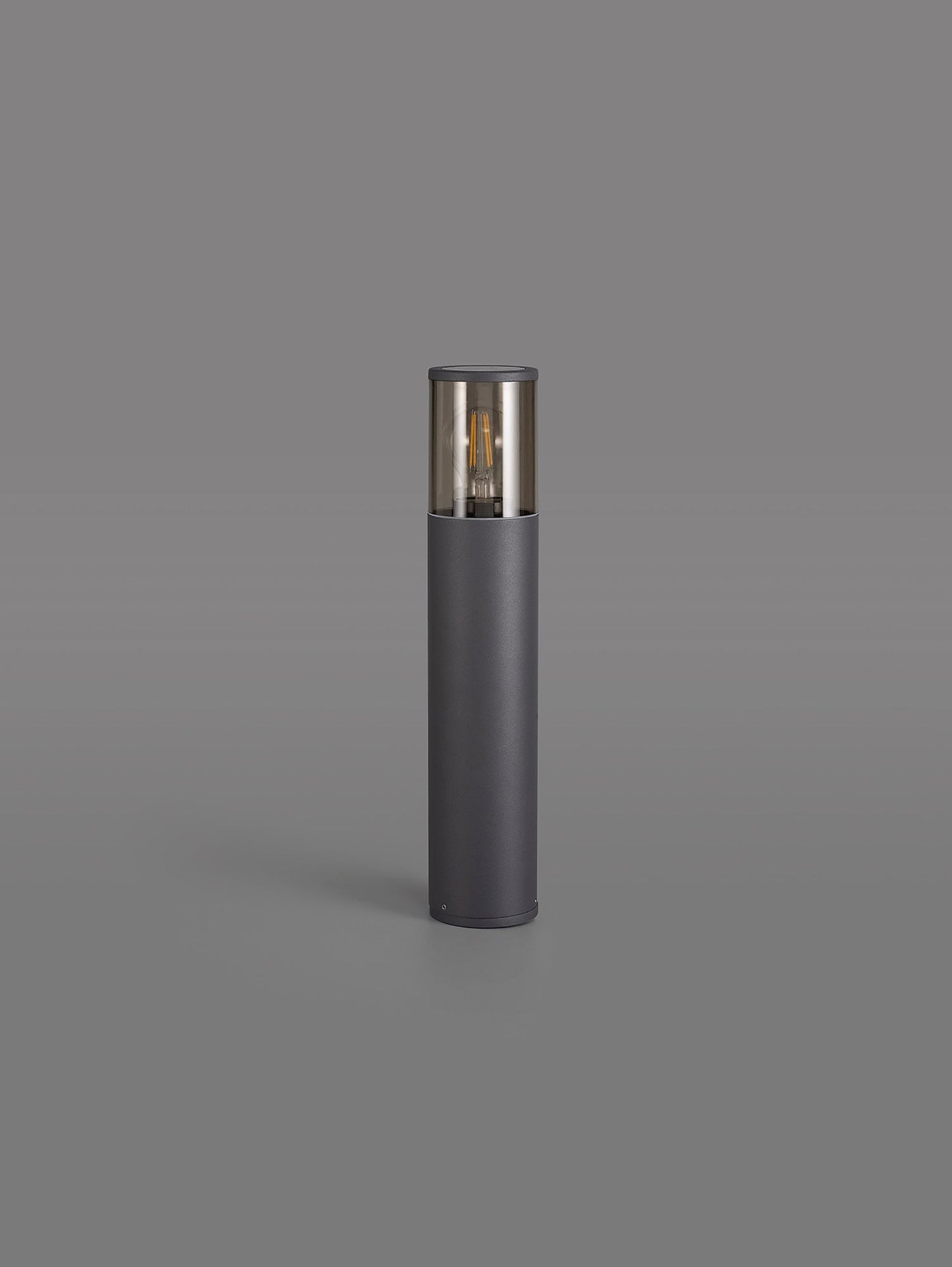 Paddock 45cm Post Lamp 1 x E27, IP54, Anthracite and Smoked, 2yrs Warranty