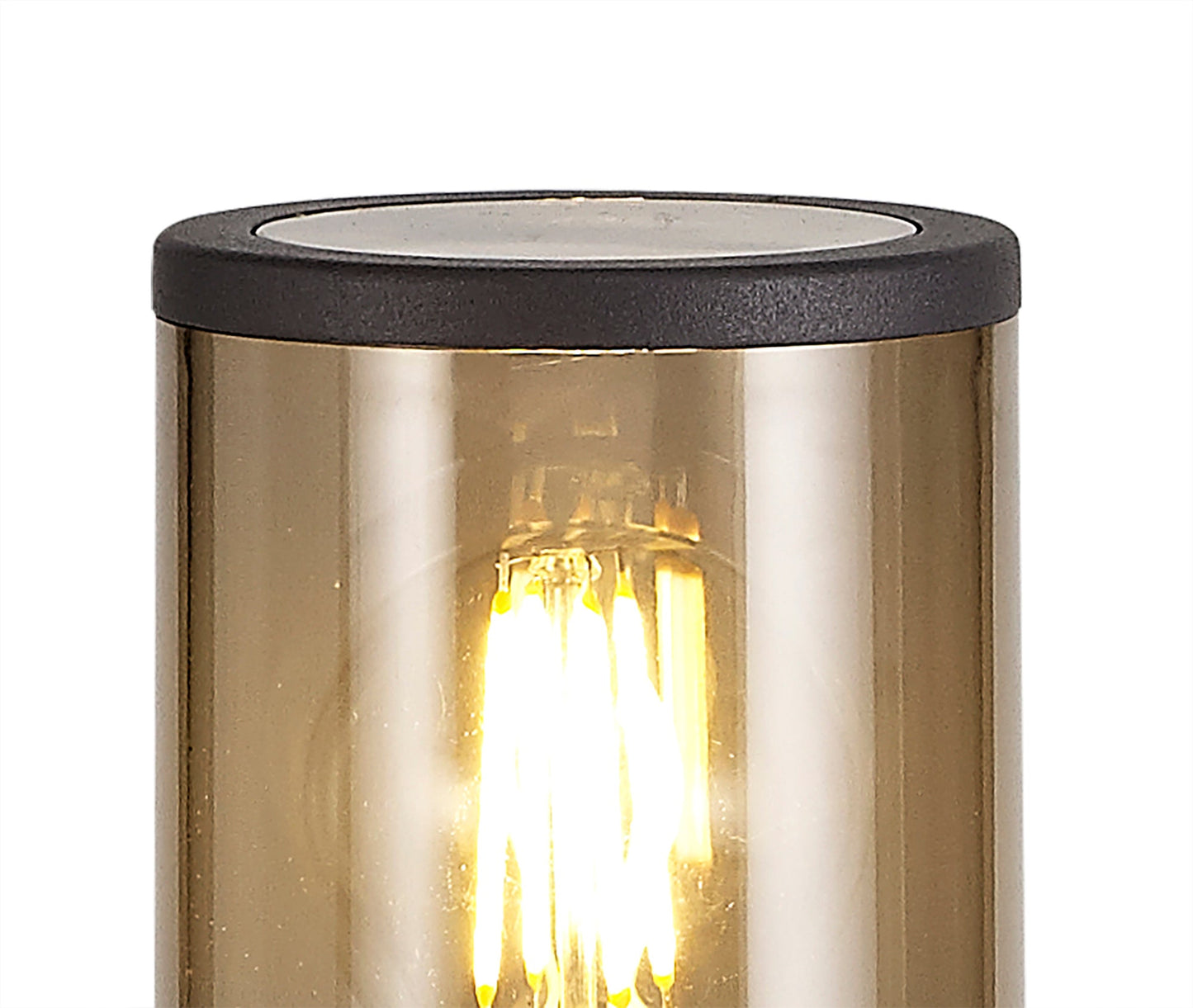 Paddock 45cm Post Lamp 1 x E27, IP54, Anthracite and Smoked, 2yrs Warranty