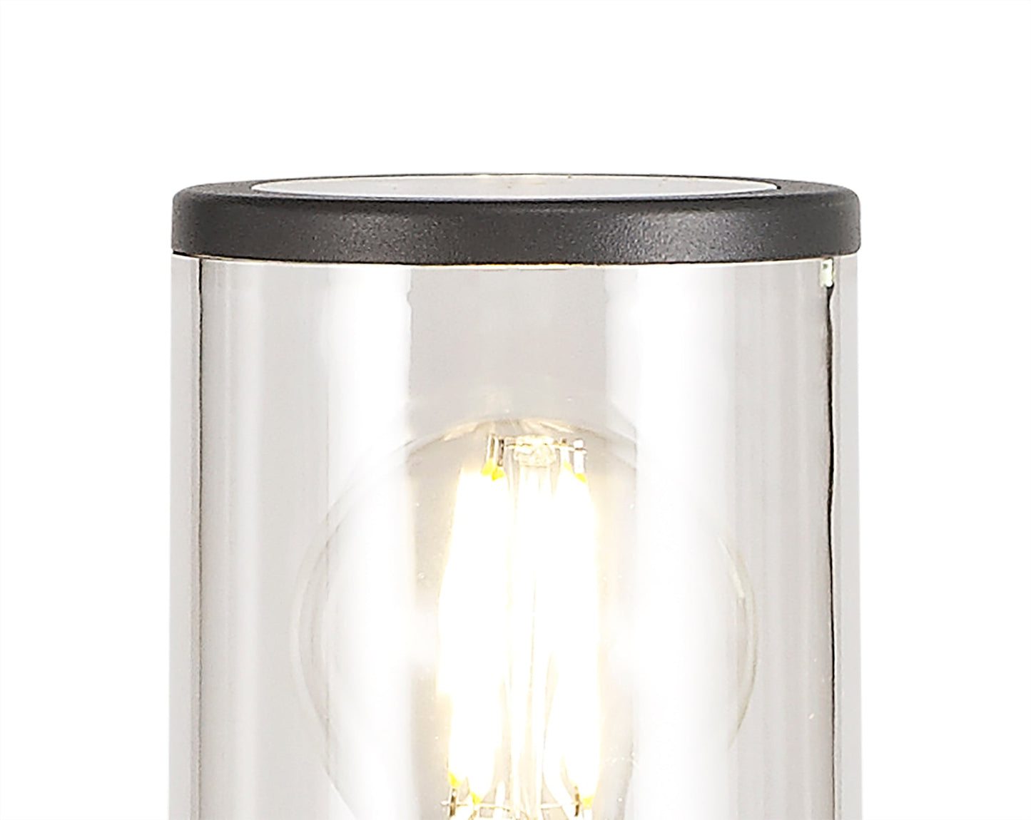 Paddock 65cm Post Lamp 1 x E27, IP54, Anthracite and Clear, 2yrs Warranty