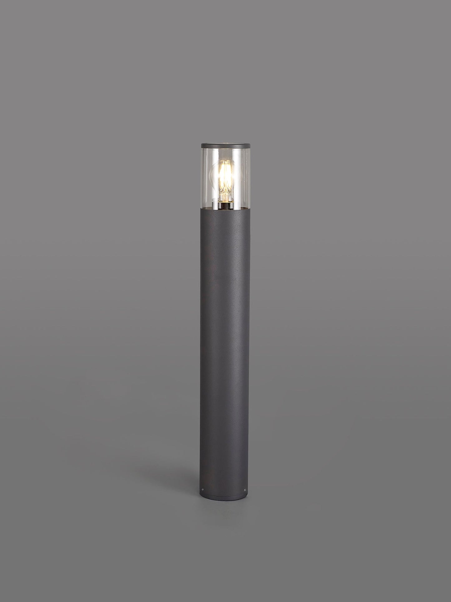 Paddock 65cm Post Lamp 1 x E27, IP54, Anthracite and Clear, 2yrs Warranty