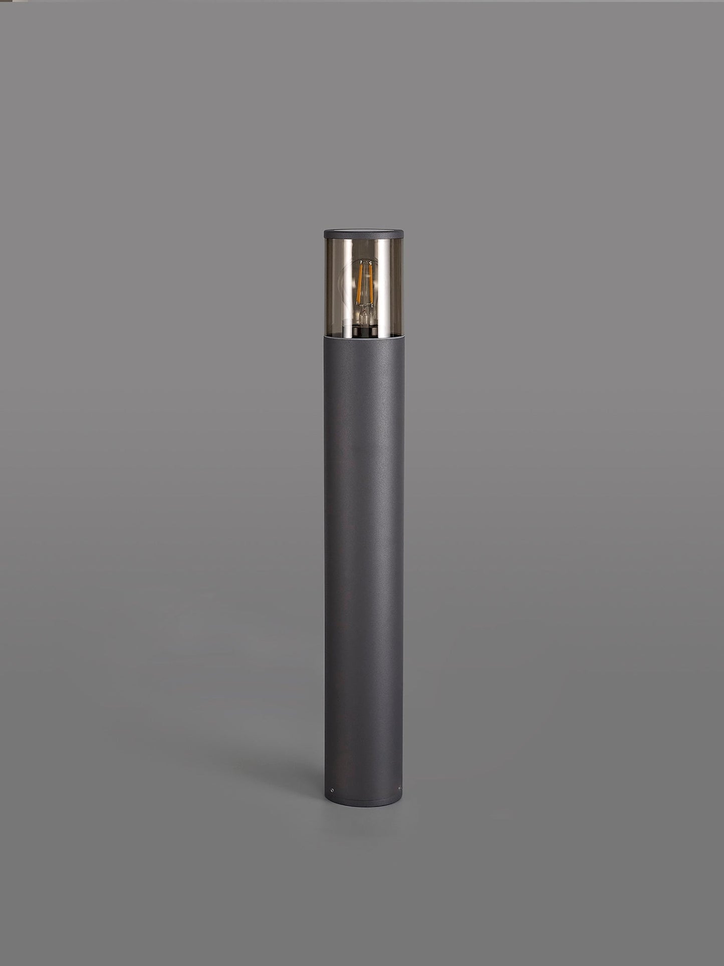 Paddock 65cm Post Lamp 1 x E27, IP54, Anthracite and Smoked, 2yrs Warranty