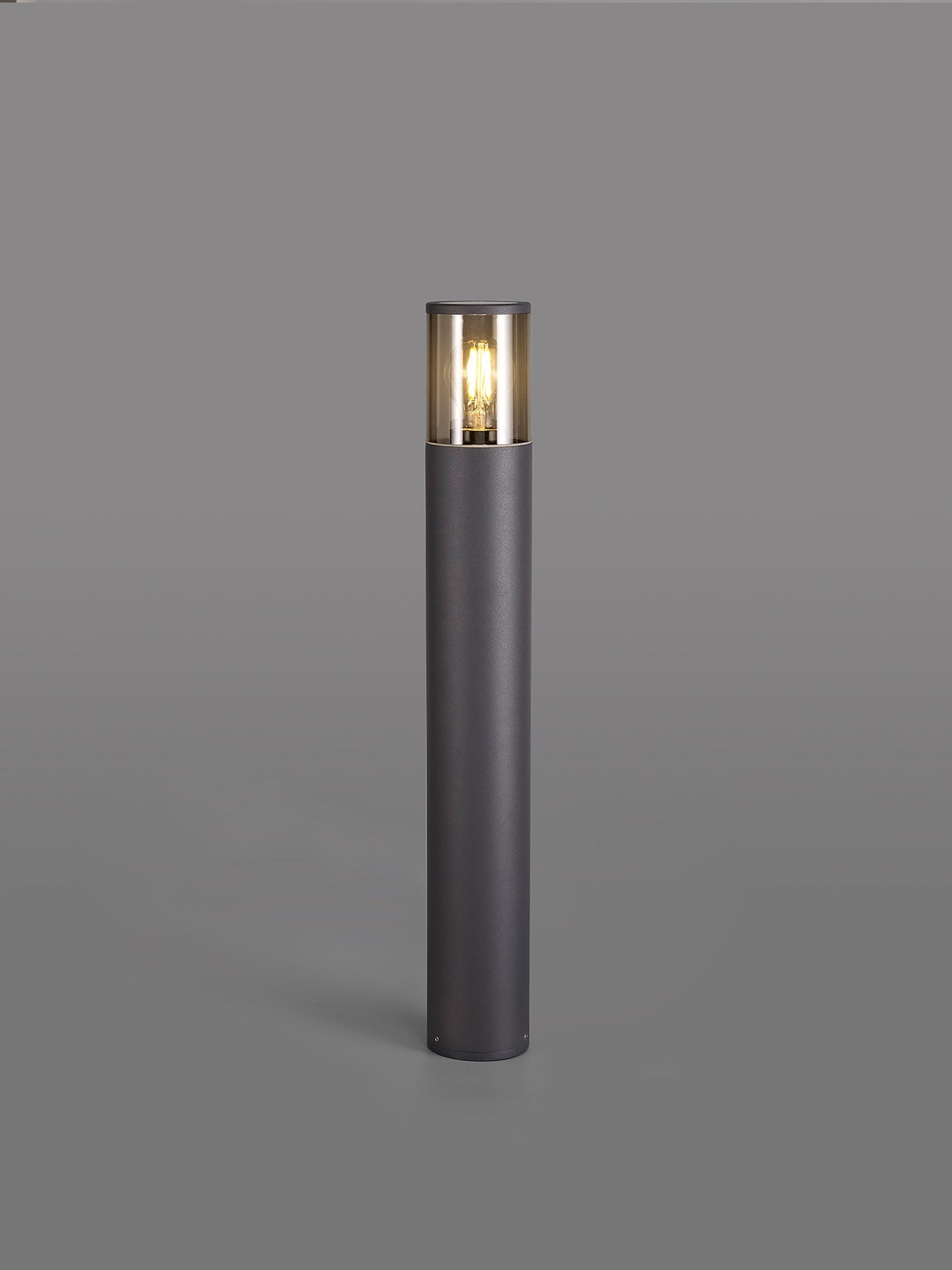 Paddock 65cm Post Lamp 1 x E27, IP54, Anthracite and Smoked, 2yrs Warranty