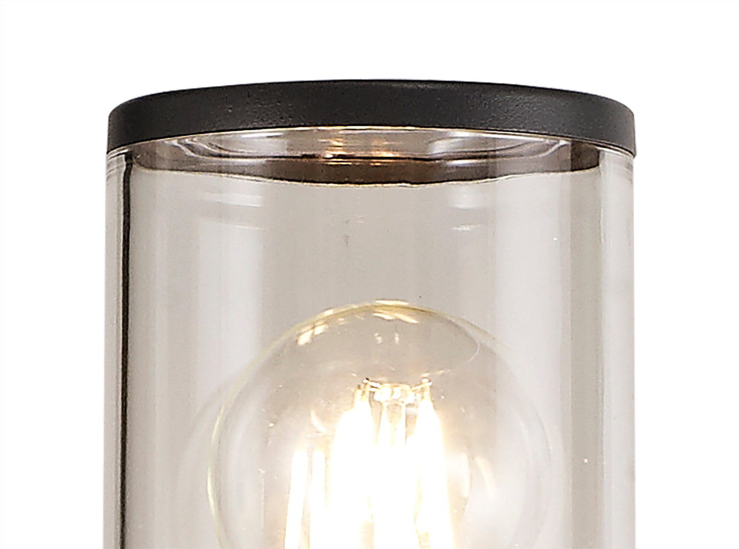 Paddock 90cm Post Lamp 1 x E27, IP54, Anthracite and Clear, 2yrs Warranty