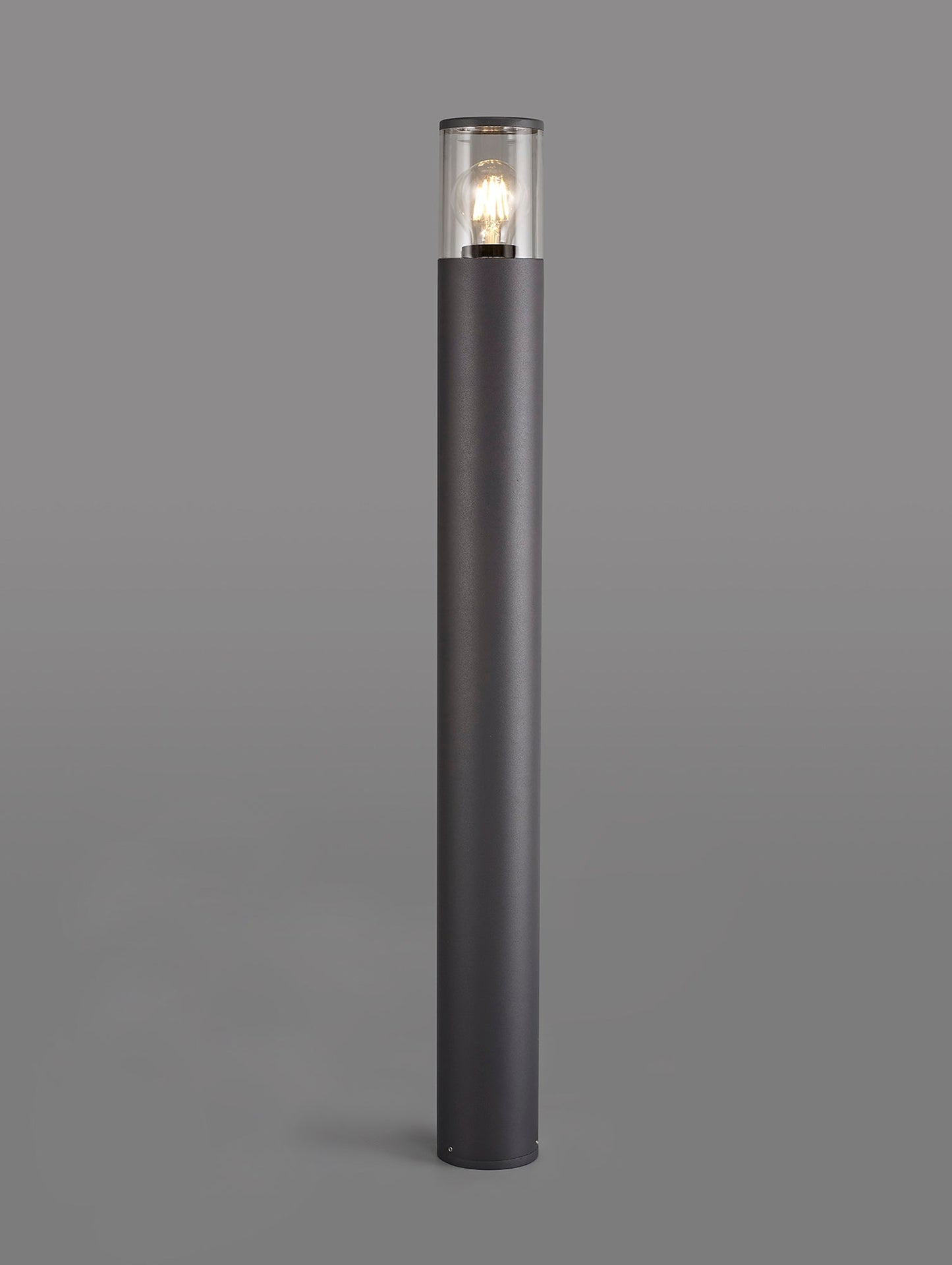 Paddock 90cm Post Lamp 1 x E27, IP54, Anthracite and Clear, 2yrs Warranty