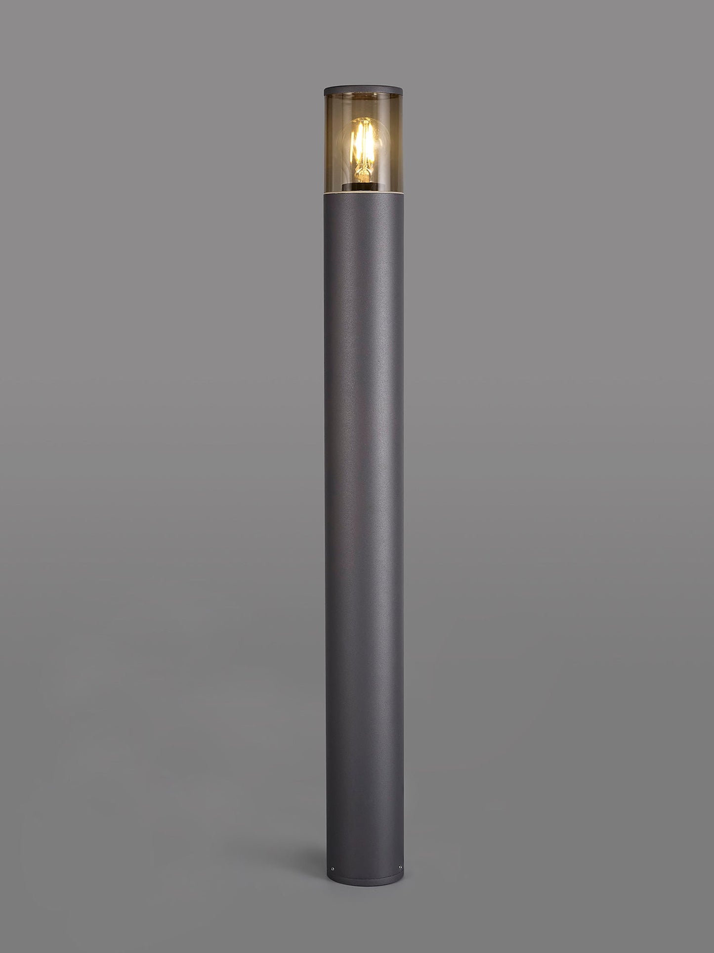 Paddock 90cm Post Lamp 1 x E27, IP54, Anthracite and Smoked, 2yrs Warranty