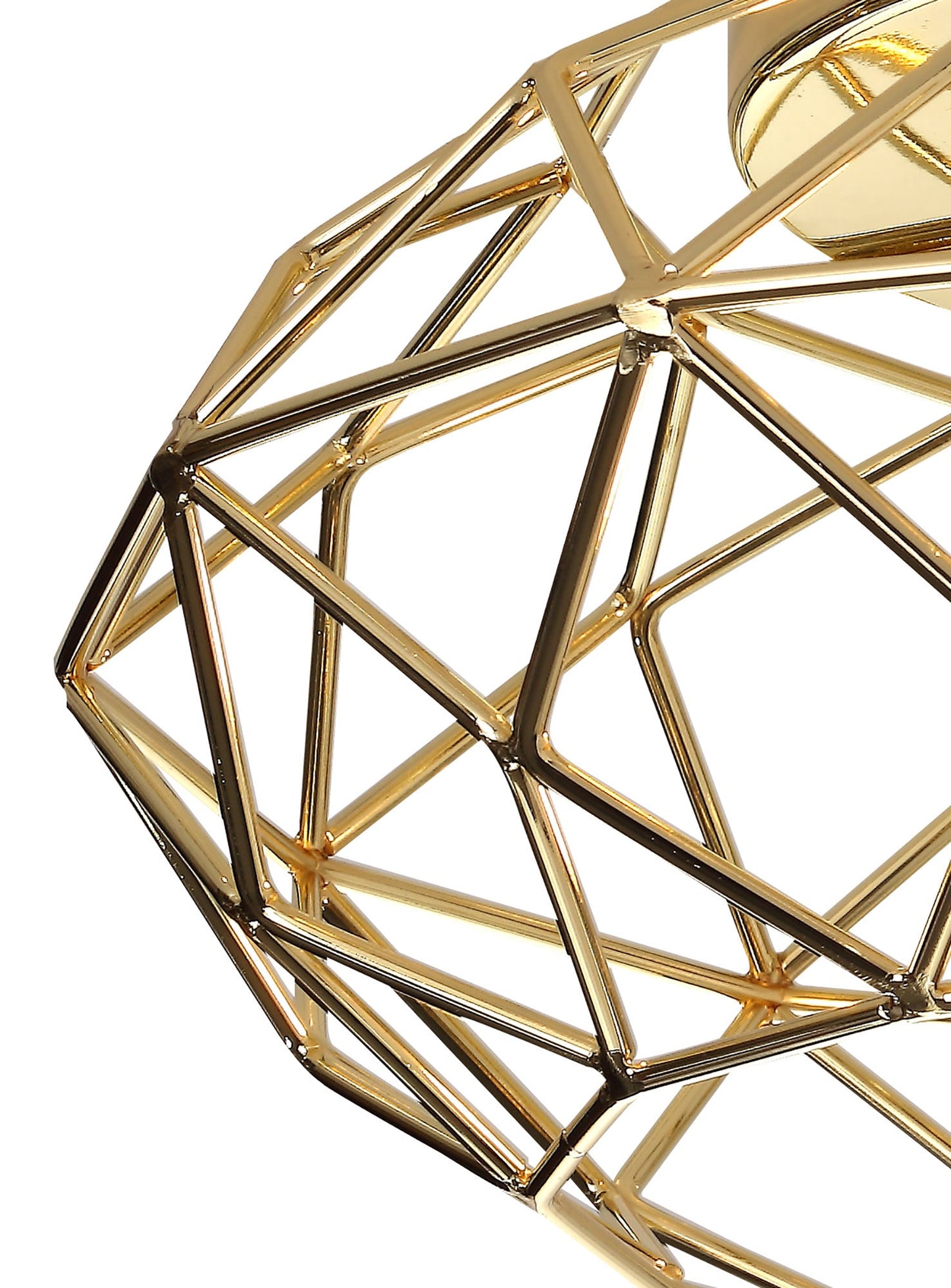 Peover Flush Ceiling, 1 x E27, Polished Brass