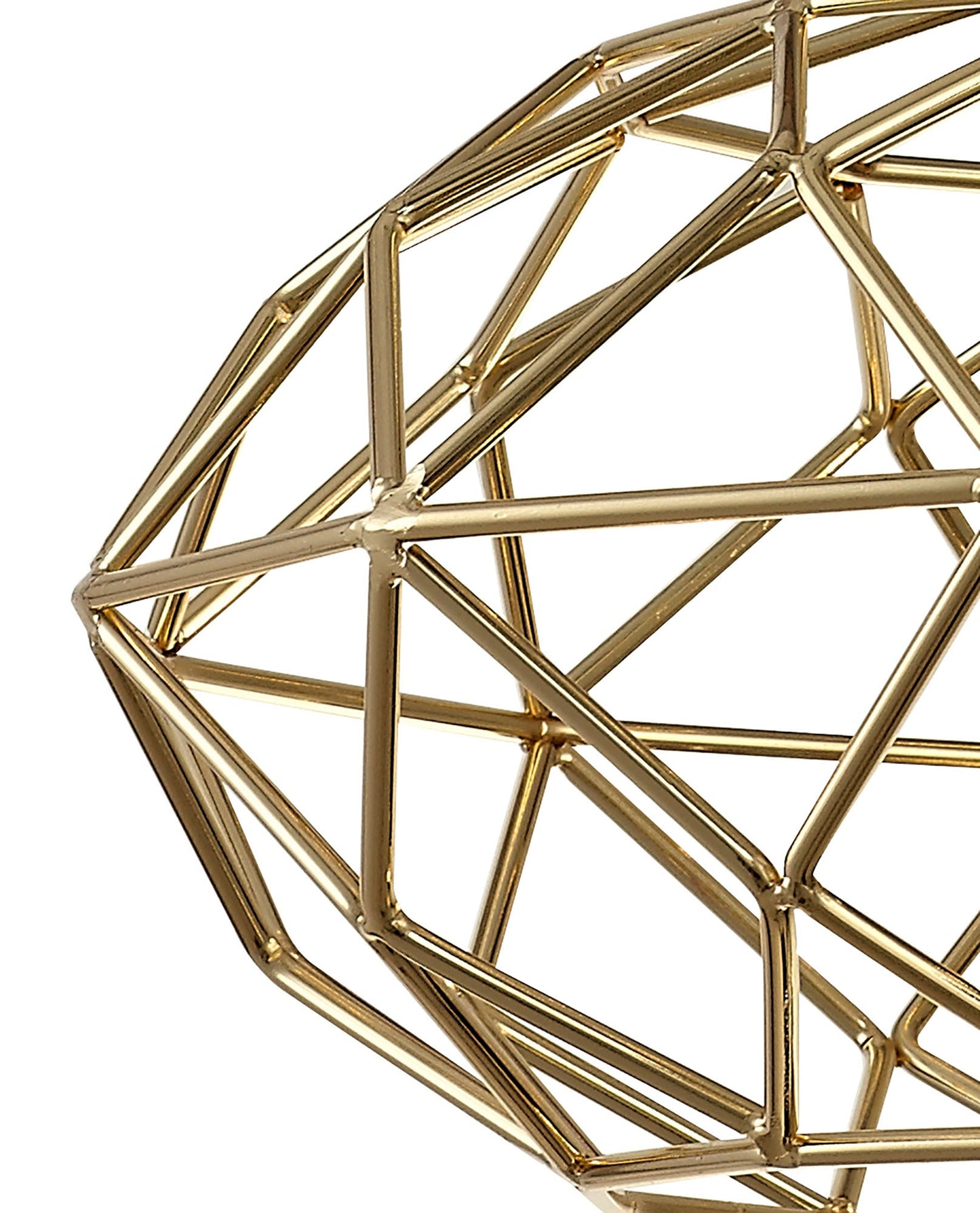 Peover Elliptical Sphere Pendant, 1 x E27, Polished Brass