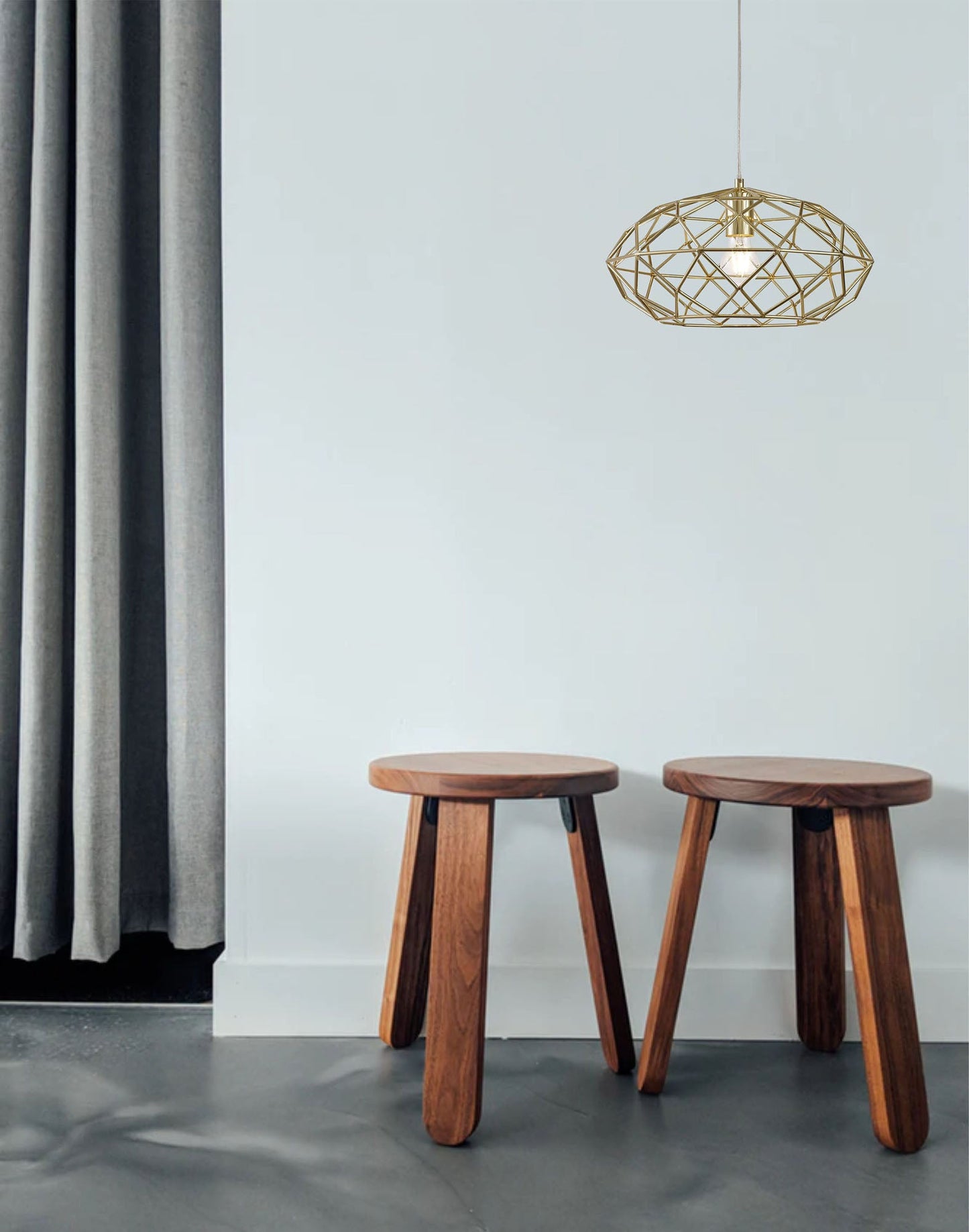 Peover Flush Ceiling, 1 x E27, Polished Brass