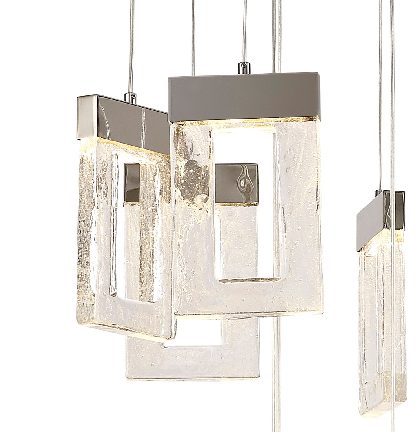Plumley Pendant 5m, 21 x 4.5W LED, 3000K, 3360lm, Polished Chrome, 3yrs Warranty