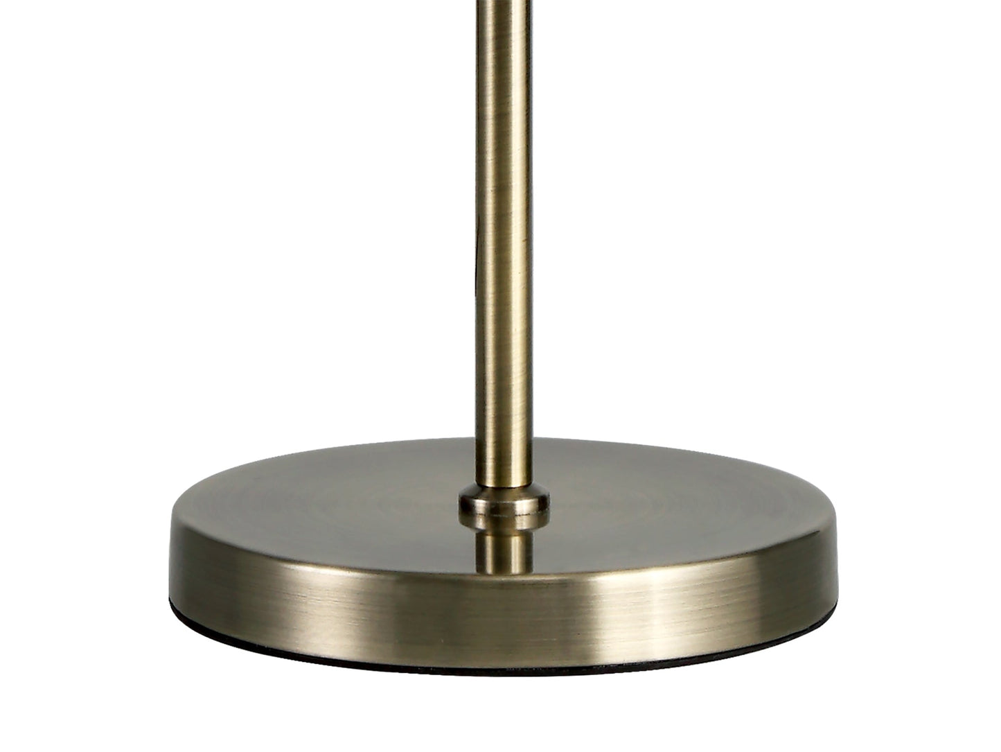 Quarry Table Lamp, 3 x G9, Antique Brass and Smoked & Amber Glass
