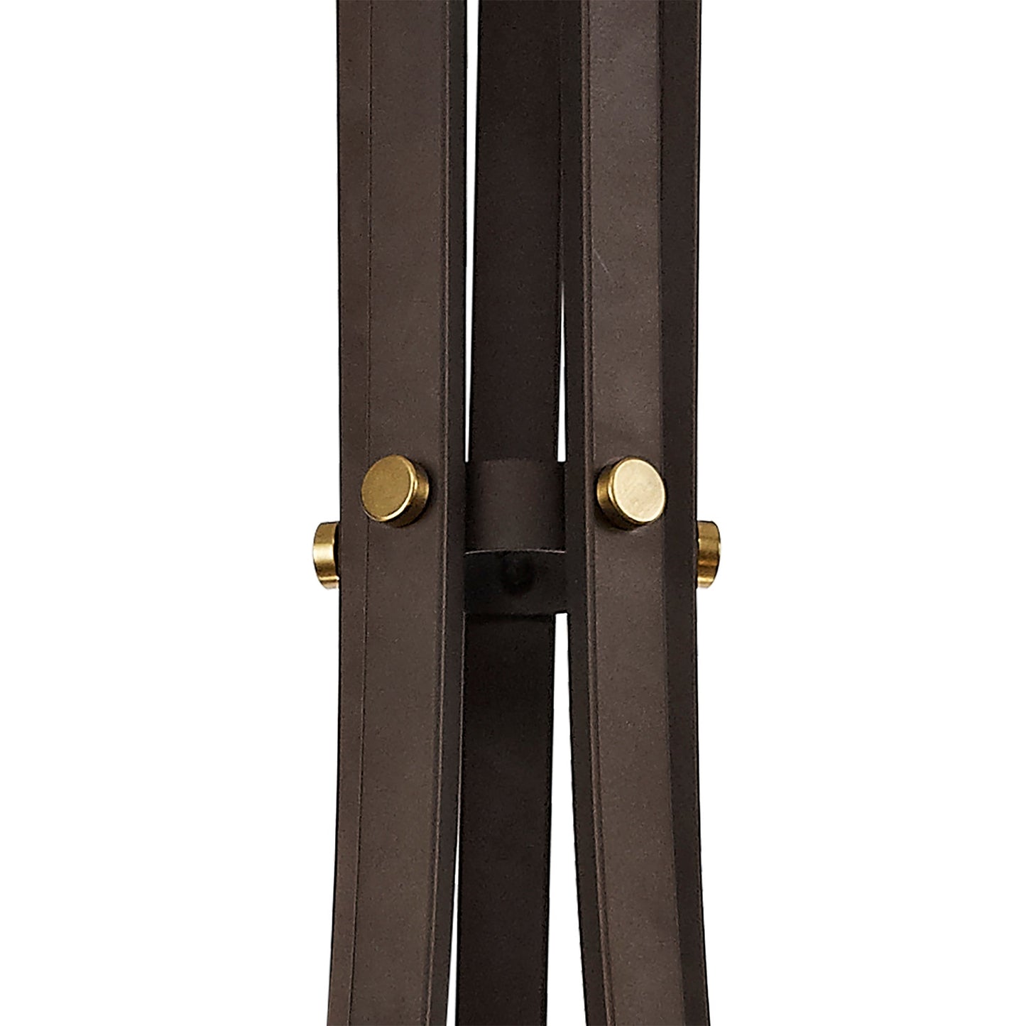 Roebuck Pendant 5 Light E27, Brown Oxide and Bronze With Clear Glass Shades