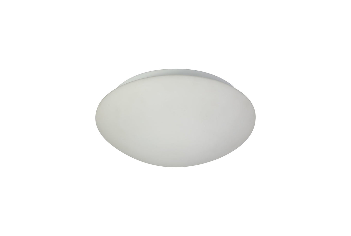 Roxby Ceiling, 1 x 18W LED, 3000K, 872lm, IP44, White and Frosted Glass, 3yrs Warranty