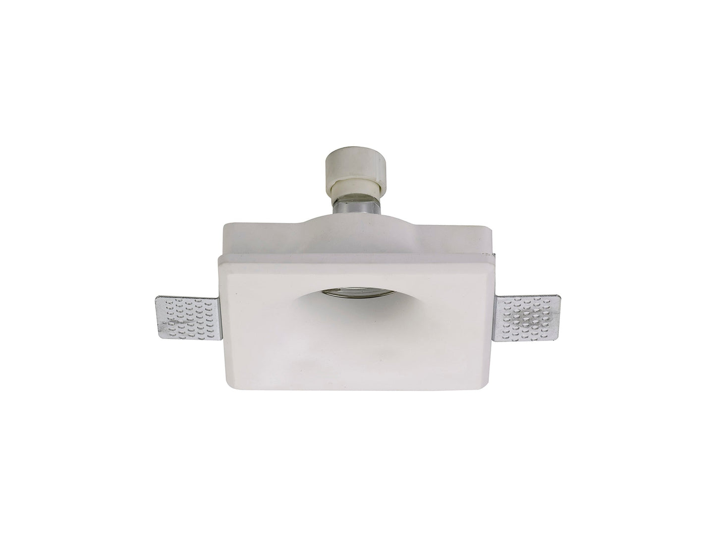 Russet Square Deep Recessed Spotlight, GU10, White Paintable Gypsum, Cut Out: L:123mmxW:123mm