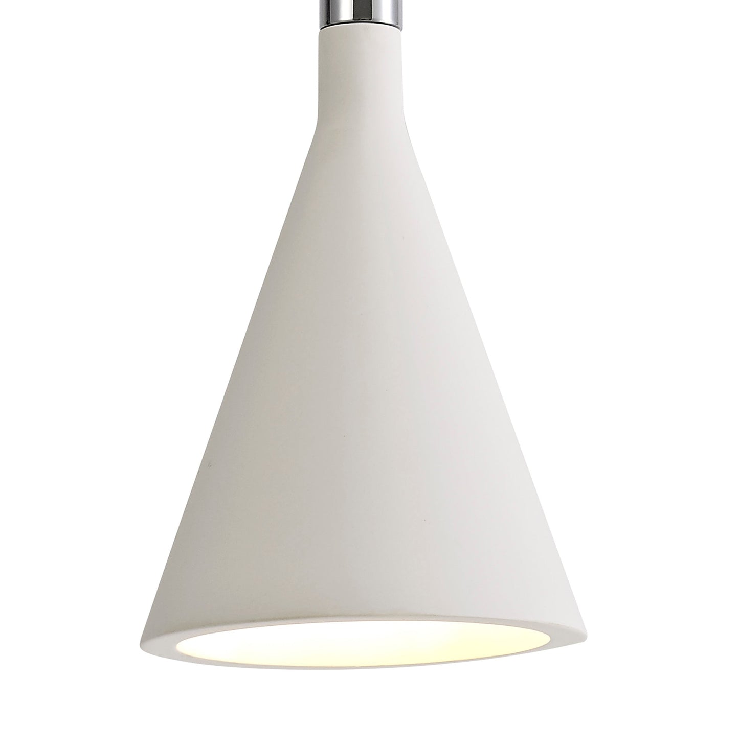 Russet Pendant, 1 x E27, White Paintable Gypsum