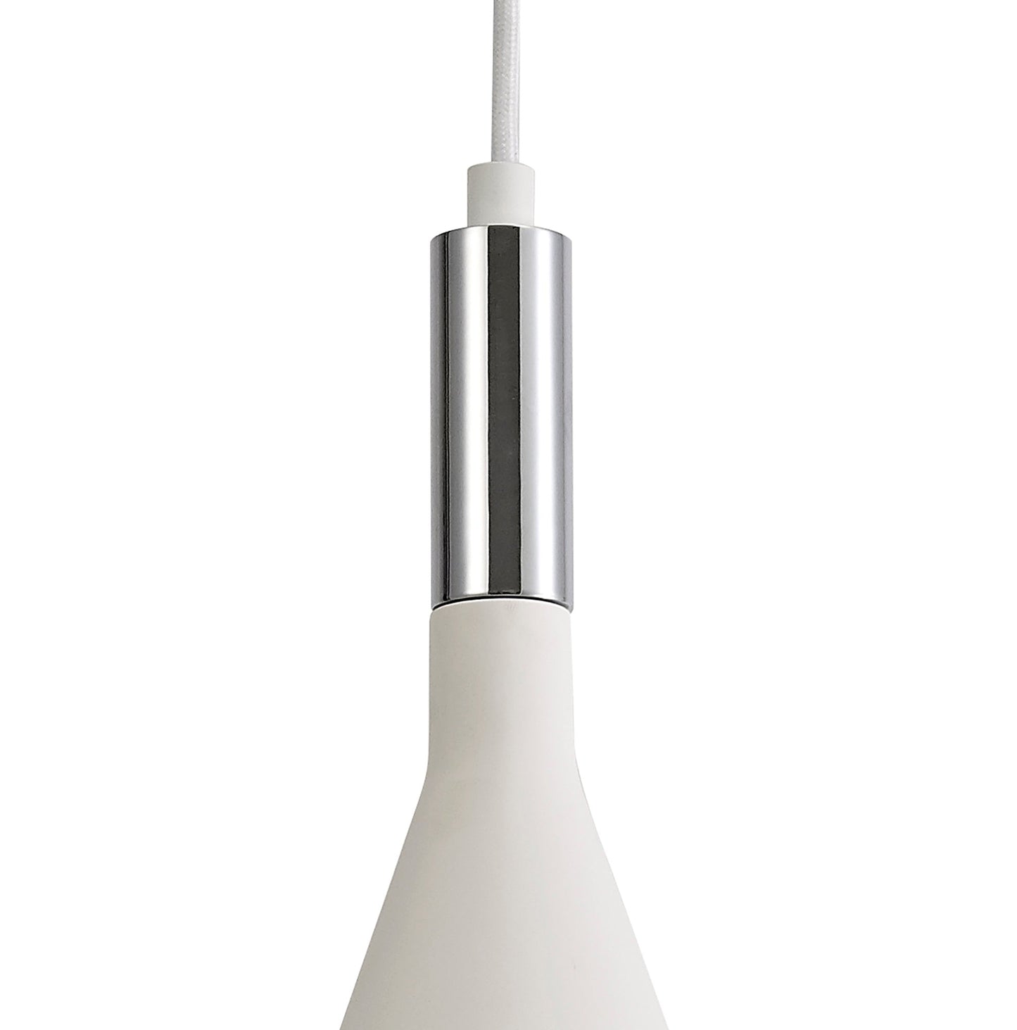 Russet Pendant, 1 x E27, White Paintable Gypsum
