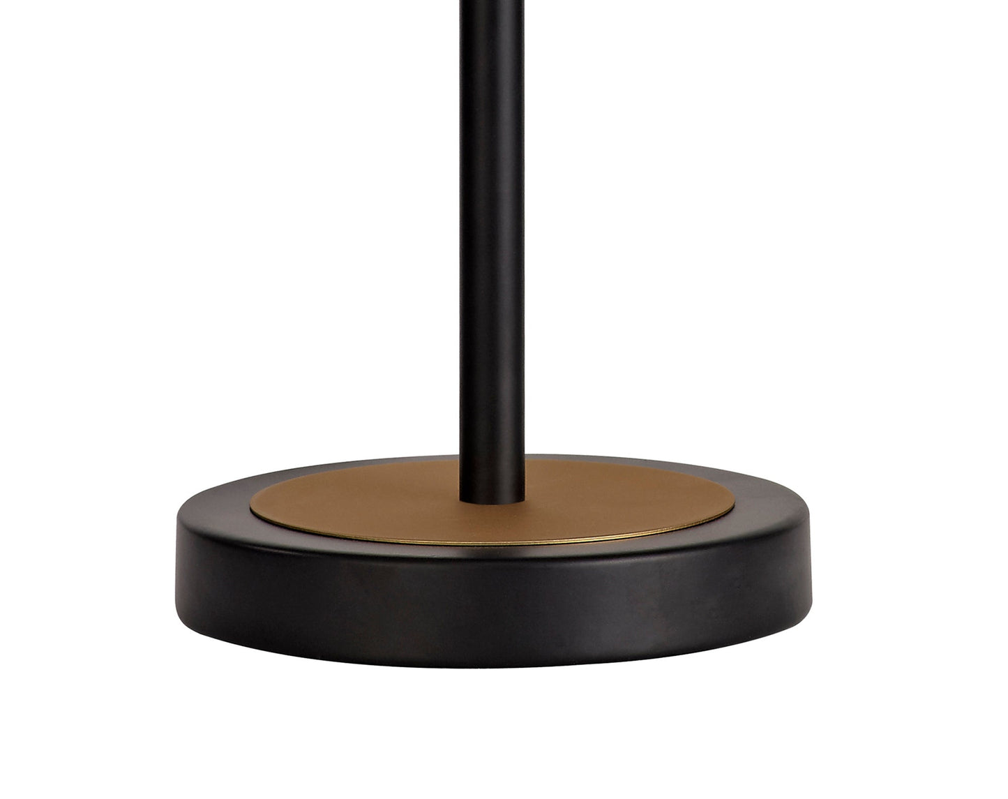 Sandbach Table Lamp, 1 Light E27, Sand Gold and Matt Black