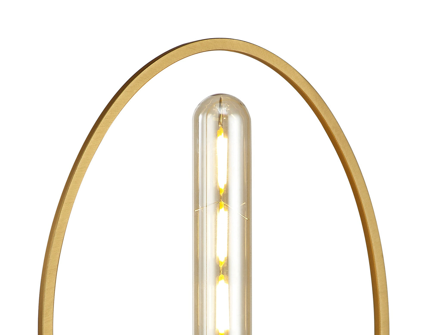 Sandbach Table Lamp, 1 Light E27, Sand Gold and Matt Black