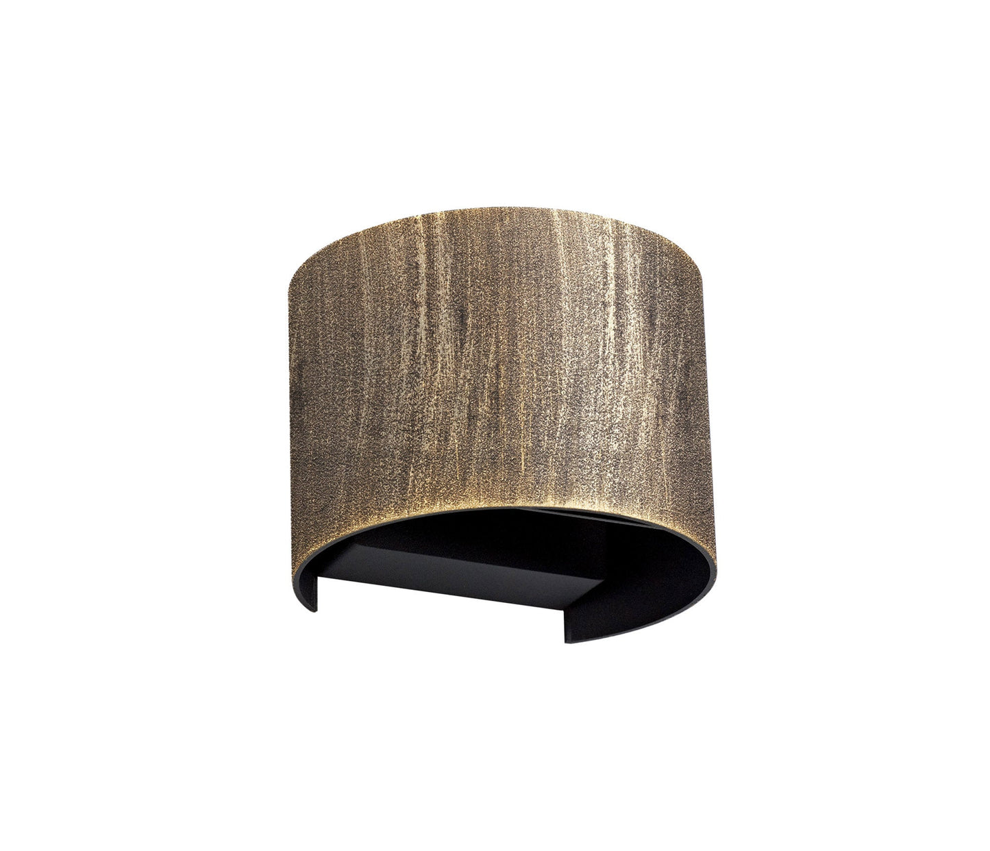 Selby Up & Downward Lighting Wall Lamp, 2 x 3W LED, 3000K, 410lm, IP54, Black and Gold, 3yrs Warranty