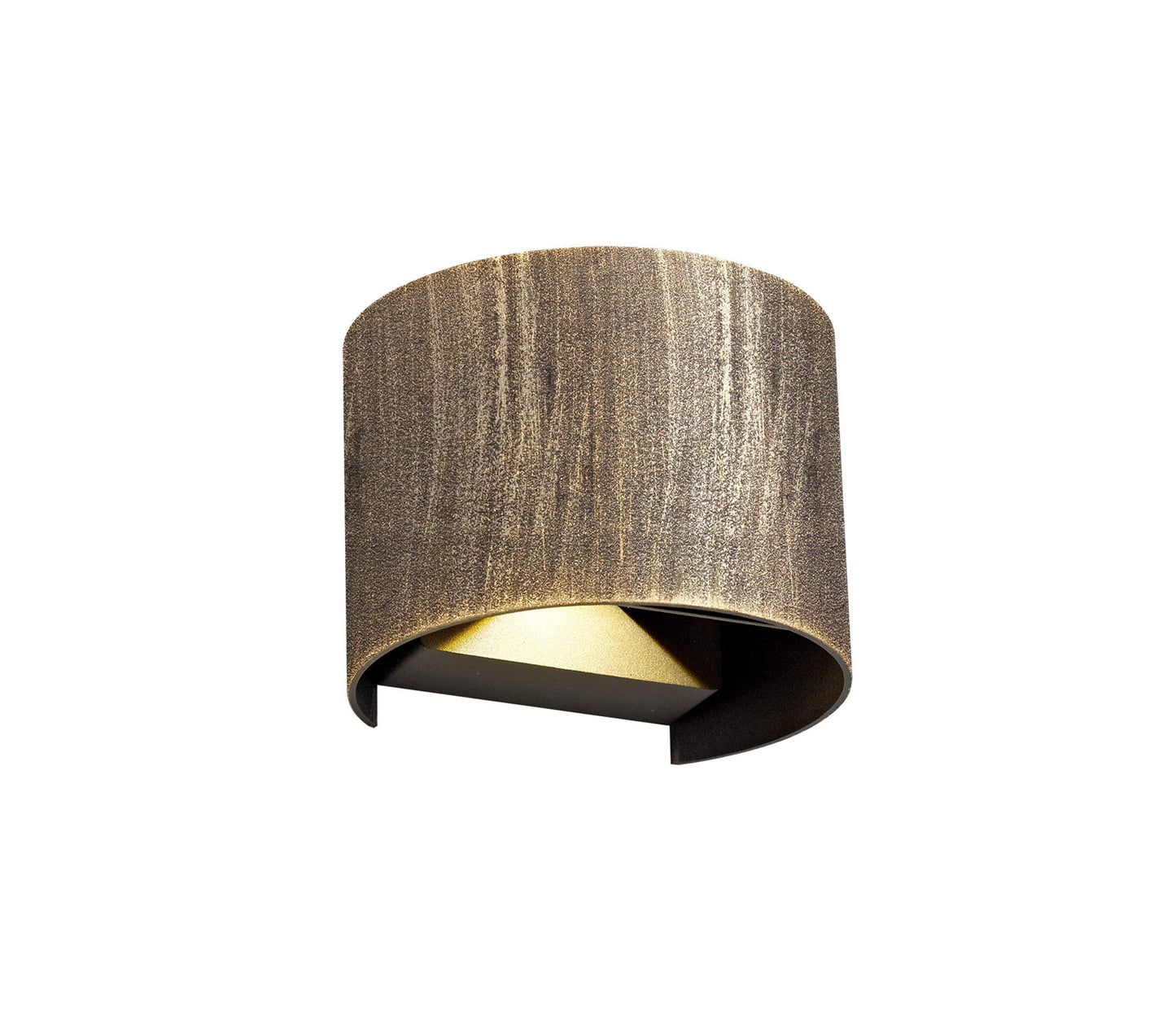 Selby Up & Downward Lighting Wall Lamp, 2 x 3W LED, 3000K, 410lm, IP54, Black and Gold, 3yrs Warranty