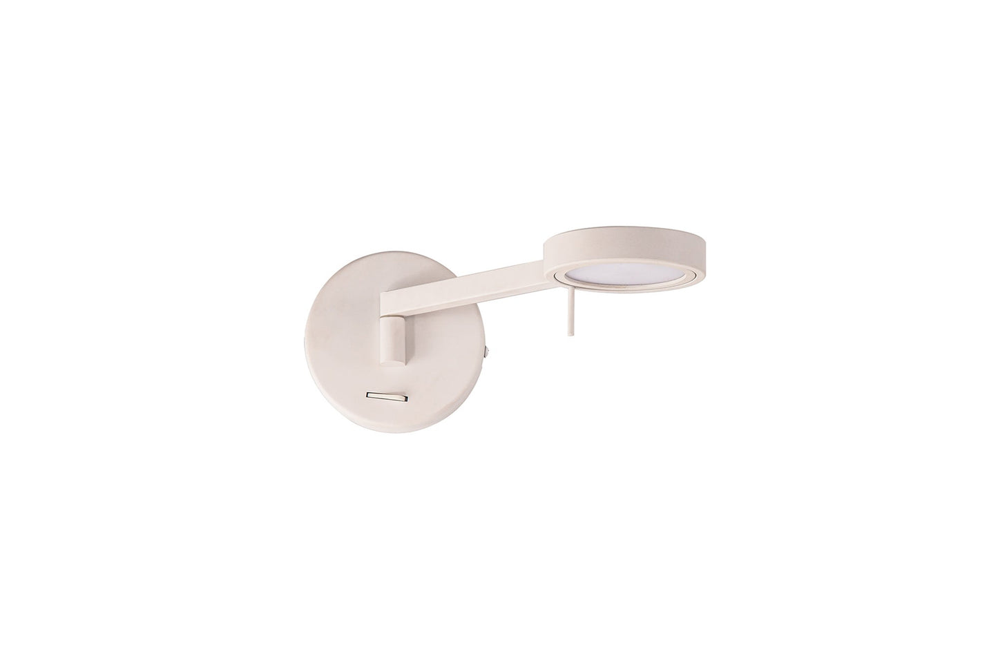 Somerford Switched Adjustable Wall Lamp and Reader, 1 x 8W LED, 3000K, Sand White, 3yrs Warranty
