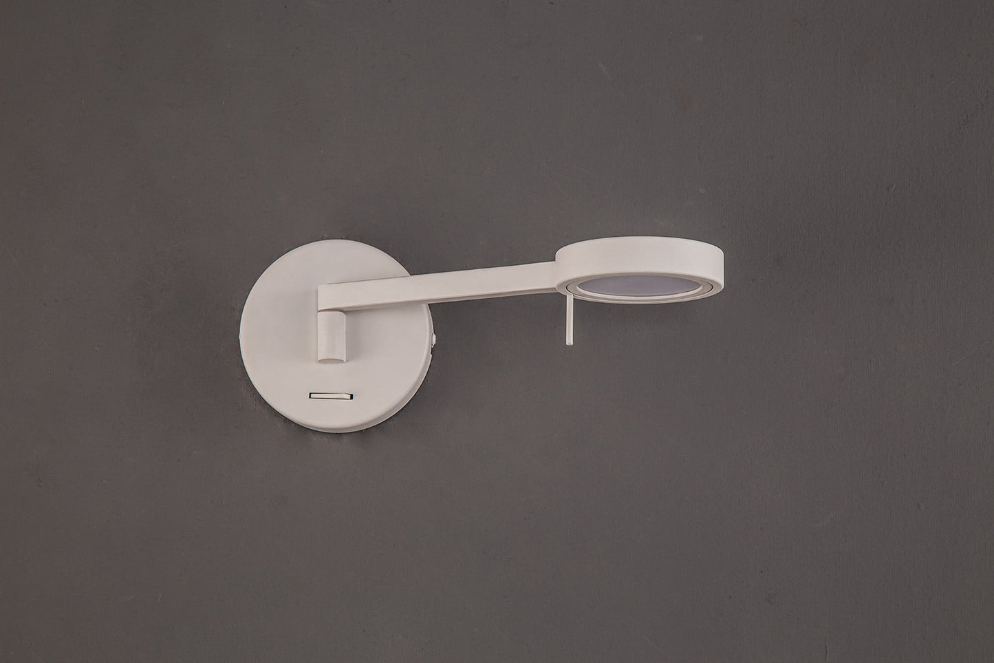 Somerford Switched Adjustable Wall Lamp and Reader, 1 x 8W LED, 3000K, Sand White, 3yrs Warranty