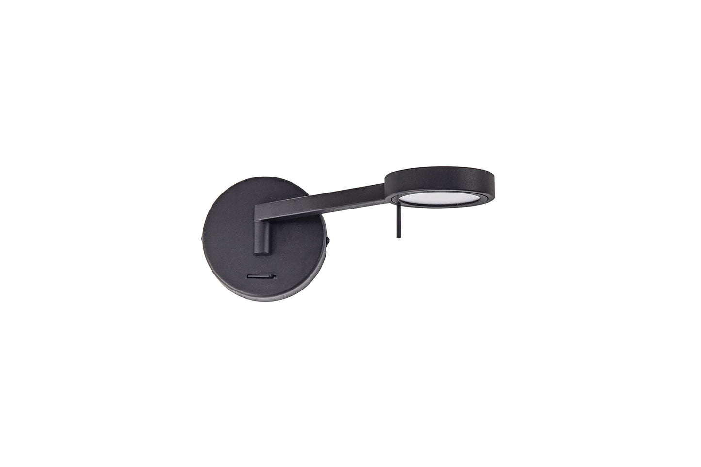 Somerford Switched Adjustable Wall Lamp and Reader, 1 x 8W LED, 3000K, Sand Black, 3yrs Warranty