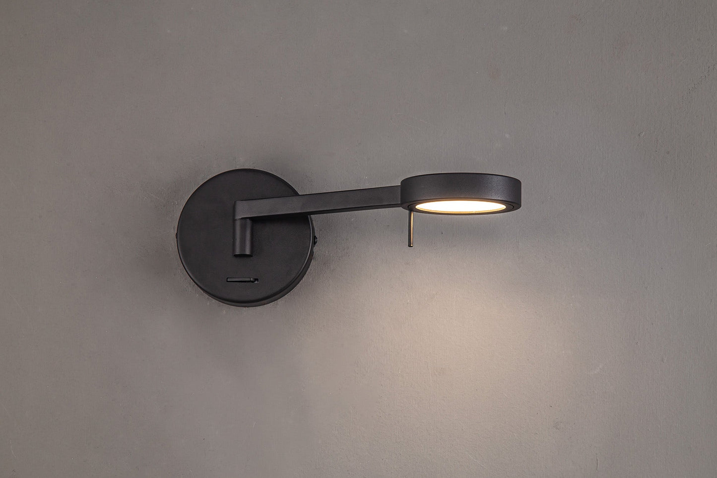 Somerford Switched Adjustable Wall Lamp and Reader, 1 x 8W LED, 3000K, Sand Black, 3yrs Warranty