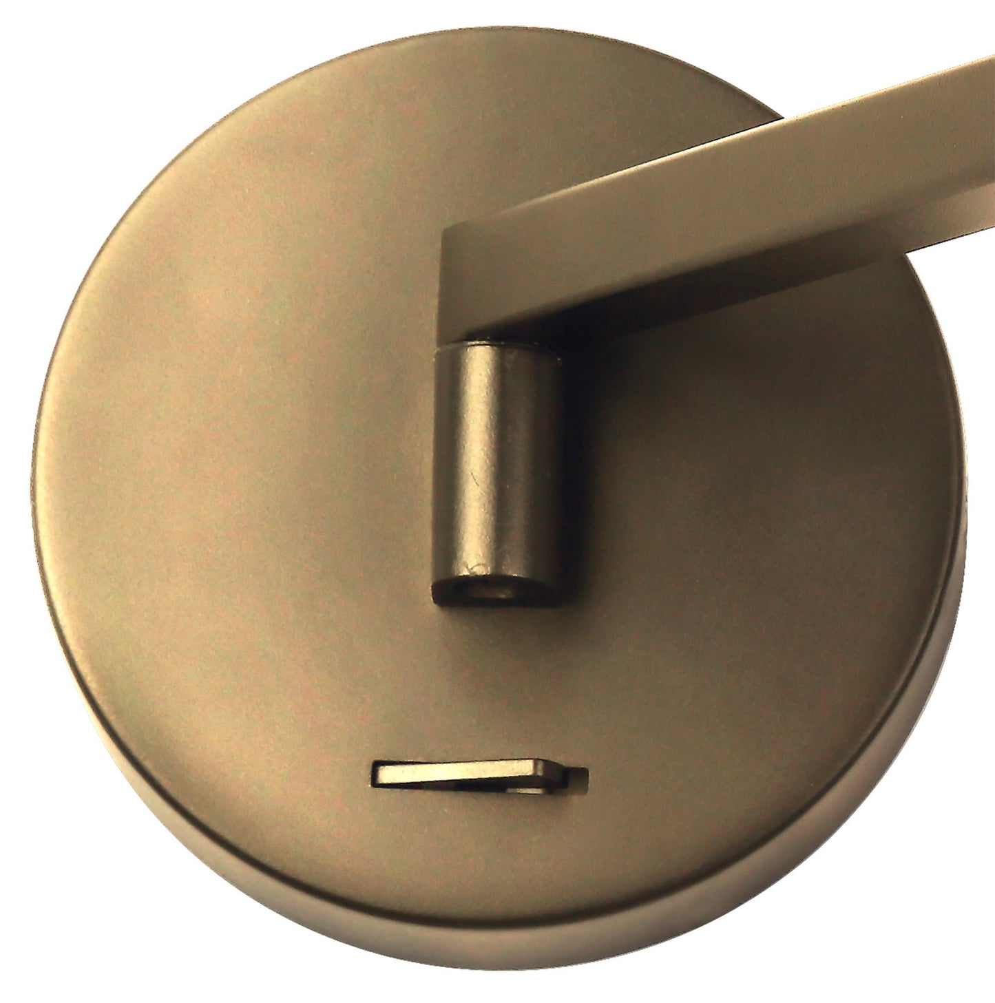 Somerford Switched Adjustable Wall Lamp and Reader, 1 x 8W LED, 3000K, Antique Brass, 3yrs Warranty