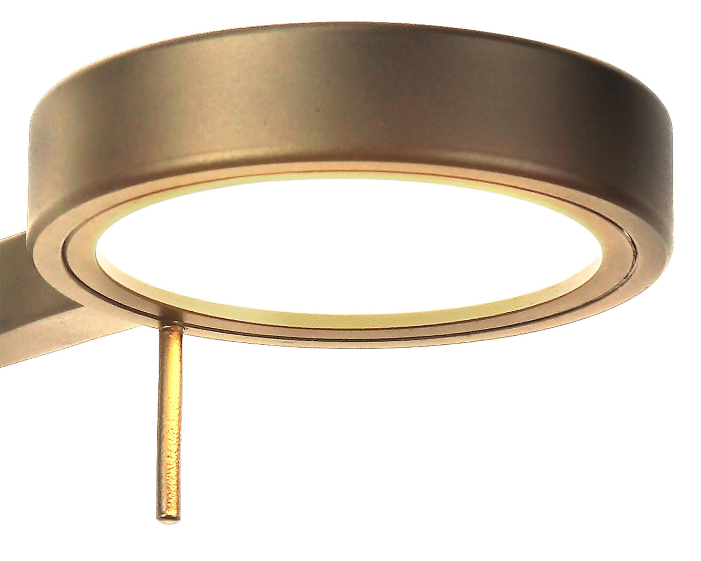 Somerford Switched Adjustable Wall Lamp and Reader, 1 x 8W LED, 3000K, Antique Brass, 3yrs Warranty