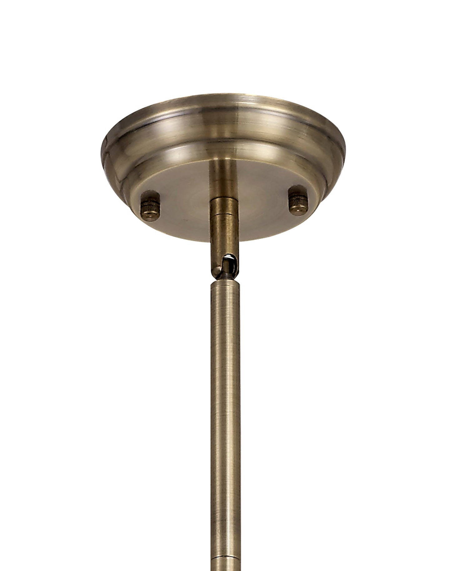 Stanley Pendant, 1 x E27, Antique Brass and Frosted Glass 2