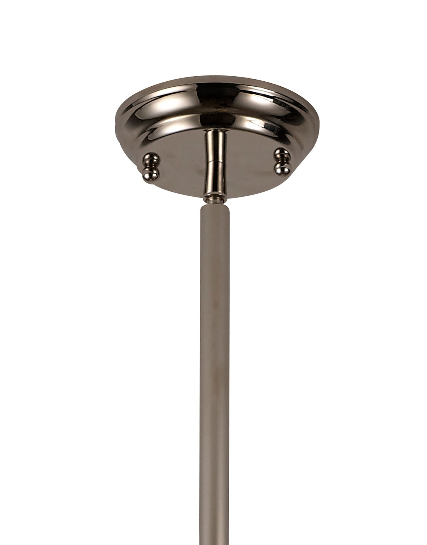 Stanley Pendant, 1 x E27, Polished Nickel and Frosted Glass 2