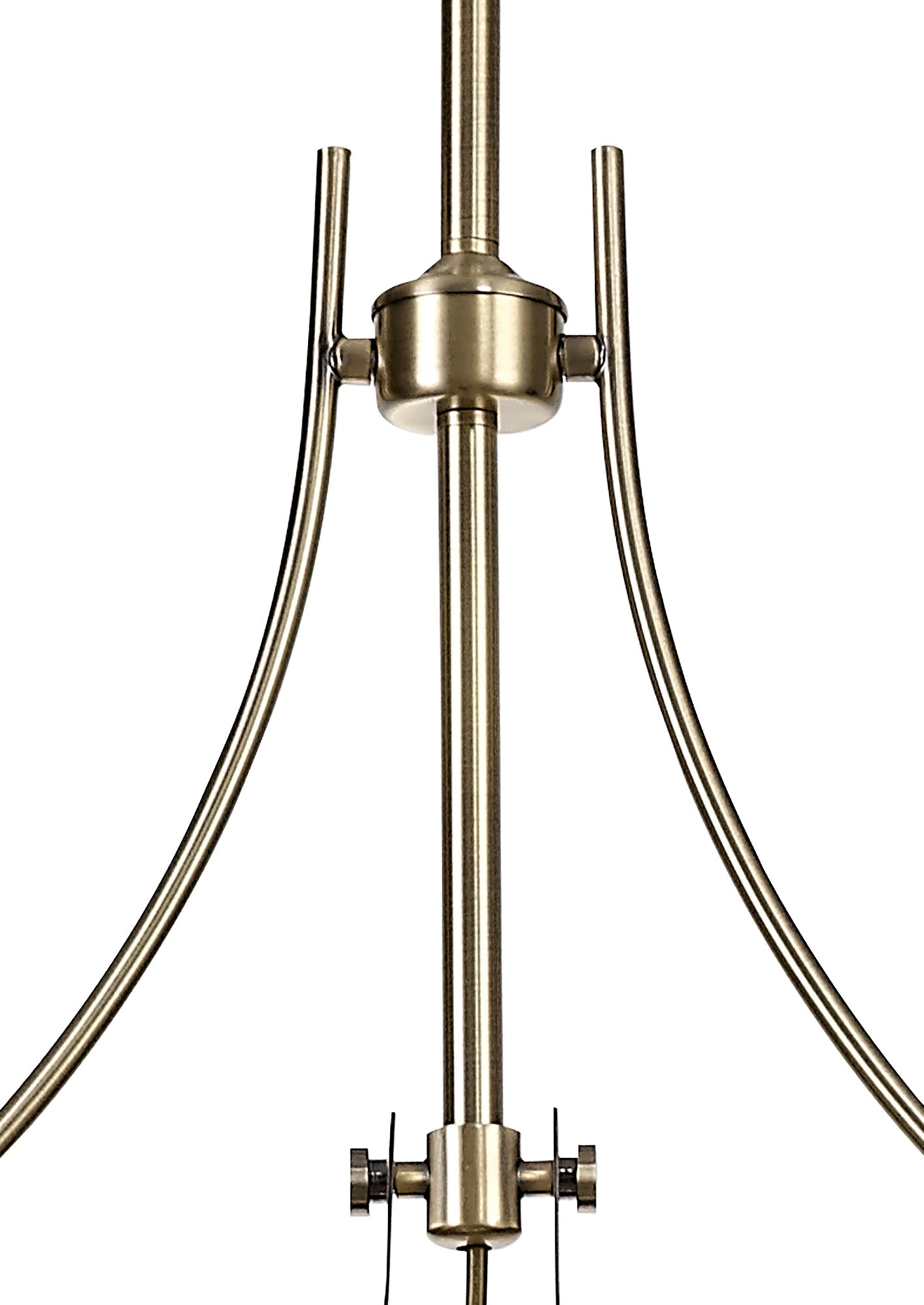 Stanley Linear Pendant, 3 x E27, Antique Brass and Frosted Glass 2