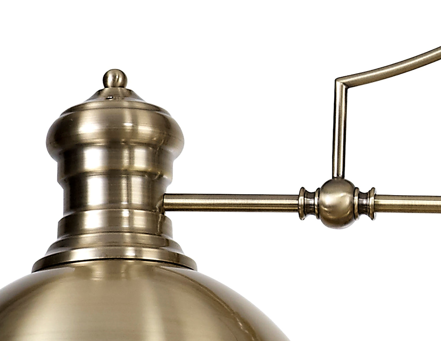 Stanley Linear Pendant, 3 x E27, Antique Brass and Frosted Glass 2