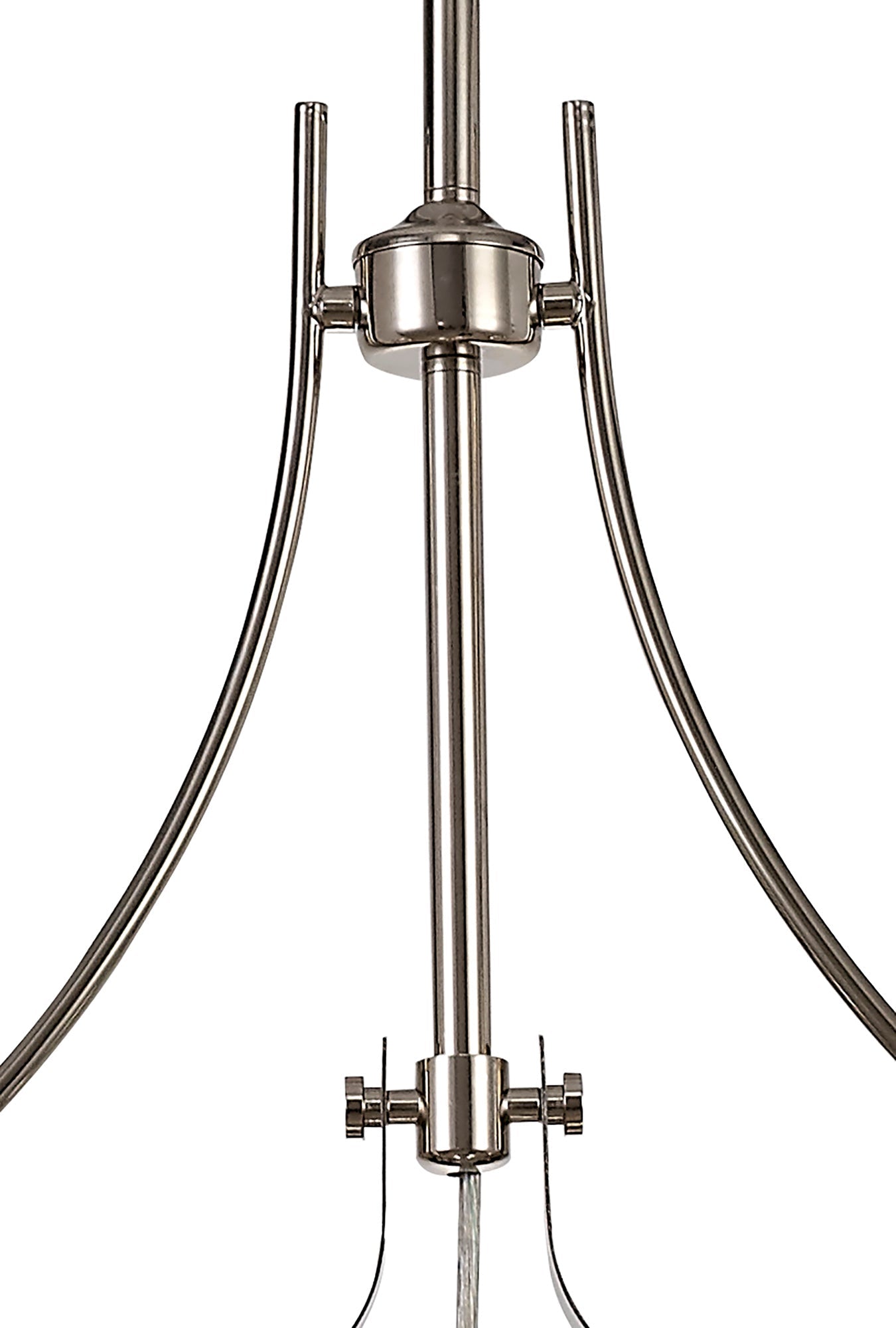 Stanley Linear Pendant, 3 x E27, Polished Nickel and Frosted Glass 2
