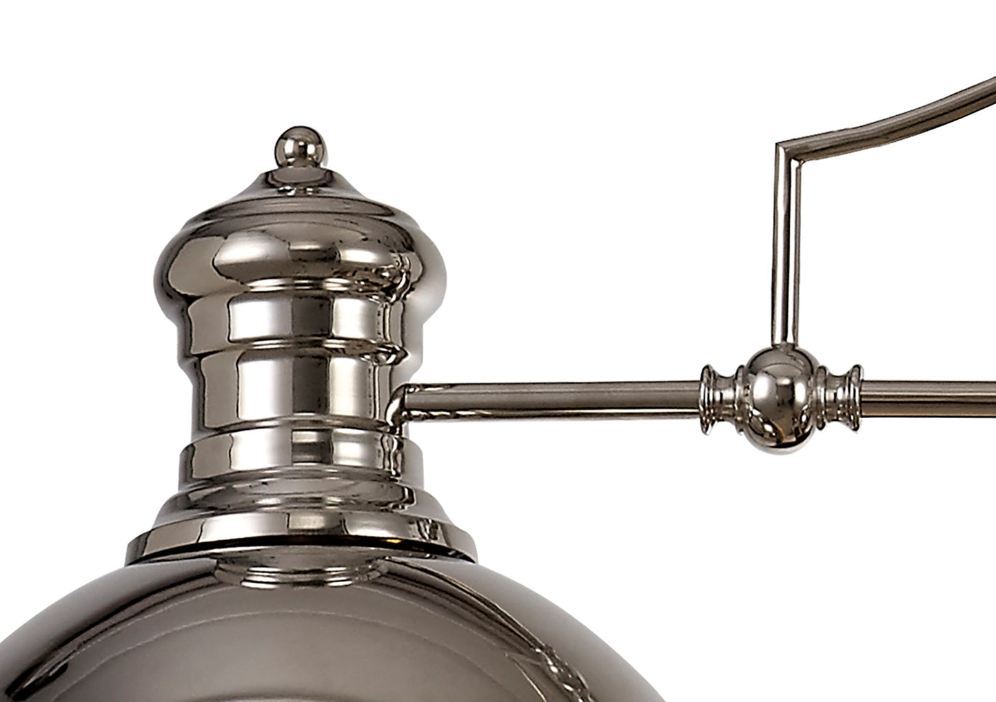Stanley Linear Pendant, 3 x E27, Polished Nickel and Frosted Glass 2