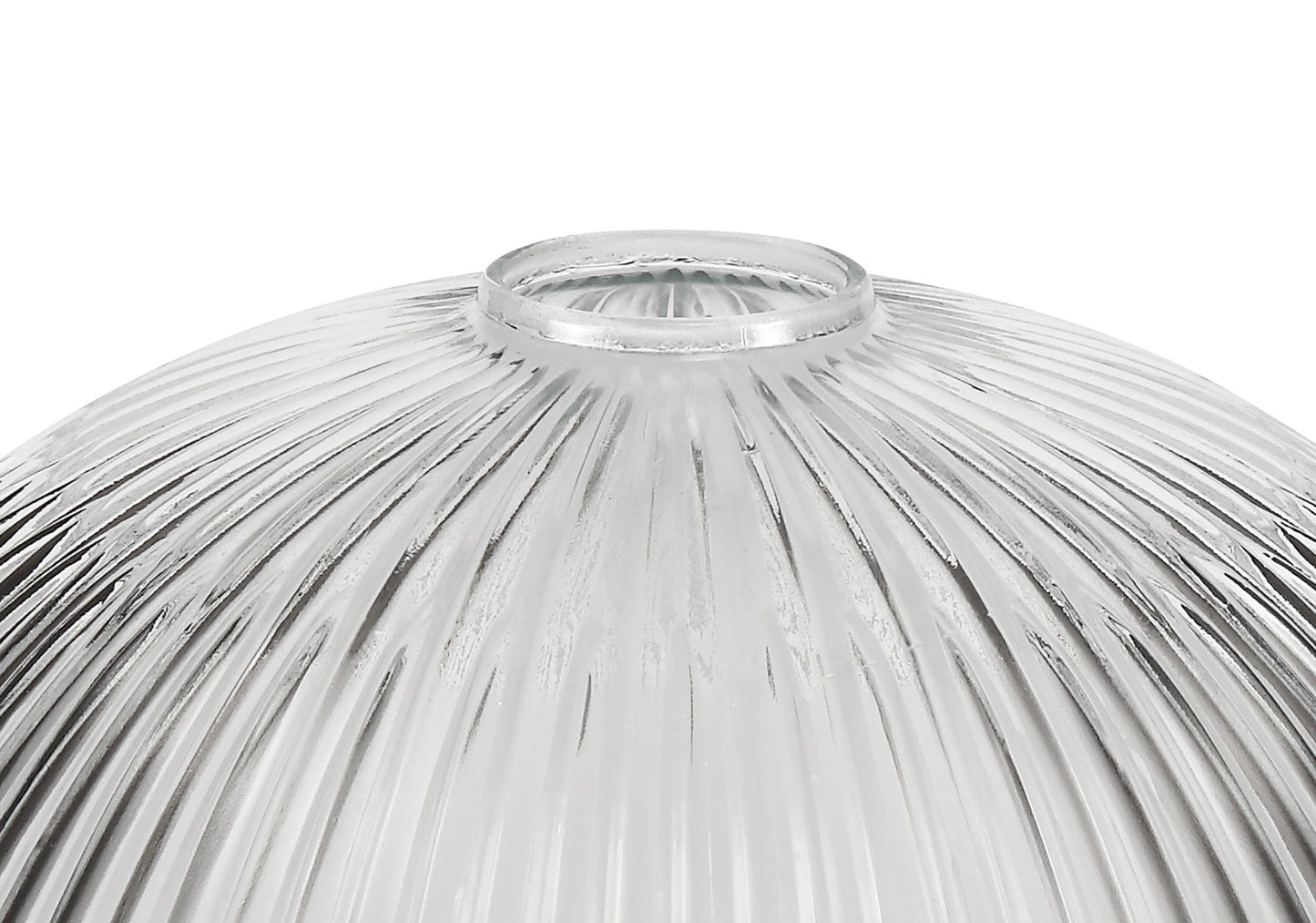 Stanley 1 Light Pendant E27 With 30cm Dome Glass Shade, Antique Brass and Clear