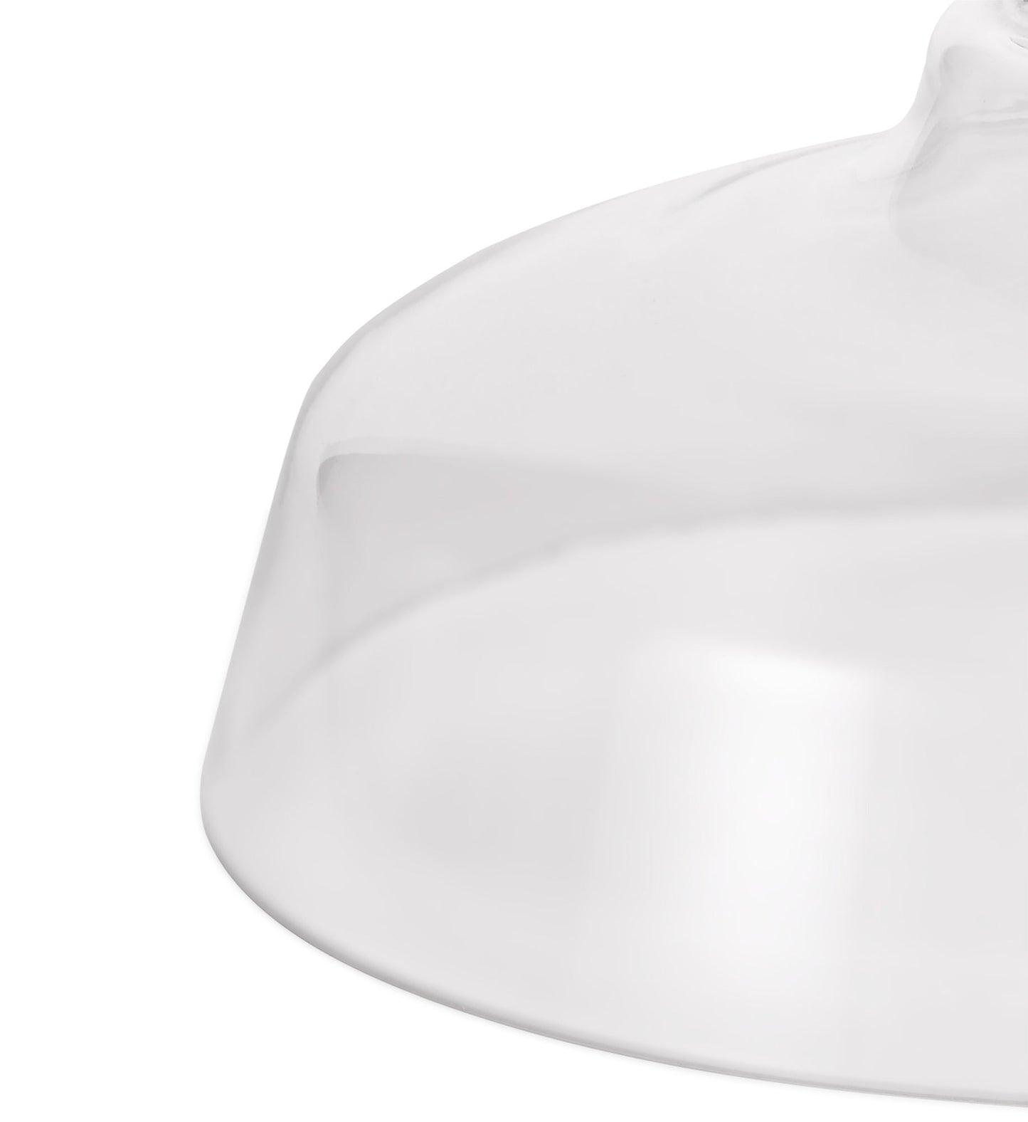 Stanley Flat Round 30cm Clear Glass Lampshade