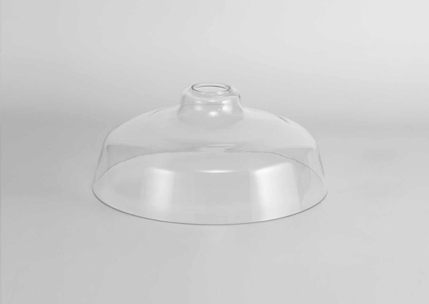 Stanley Flat Round 30cm Clear Glass Lampshade